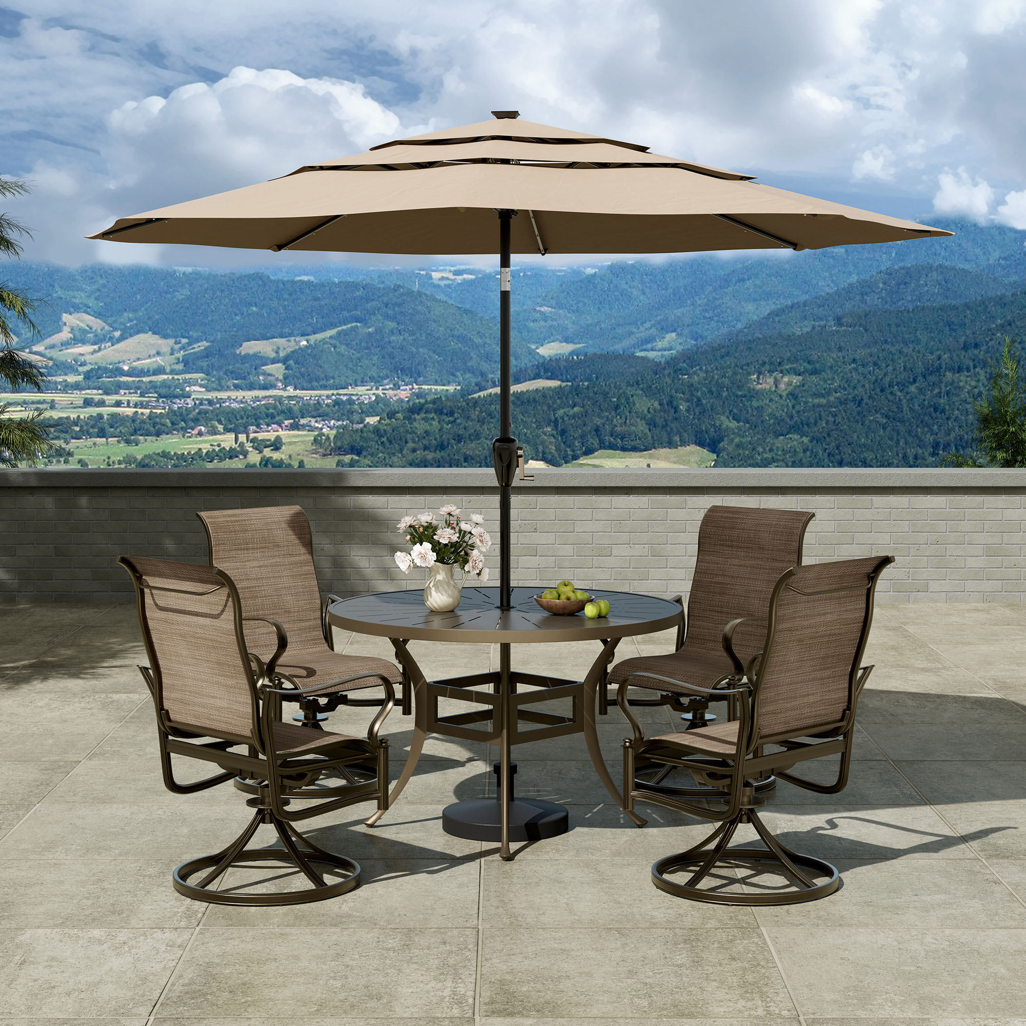 Clihome CL-ODTCJ0CR Patio-Dining-Sets - View #6