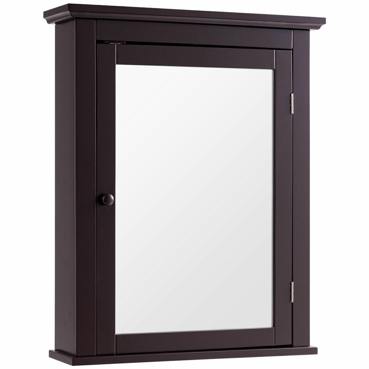 Volenca 22-in W x 27.5-in H x 6-in D Single-Door Wall-Mount MDF Medicine Cabinet with Adjustable Shelf