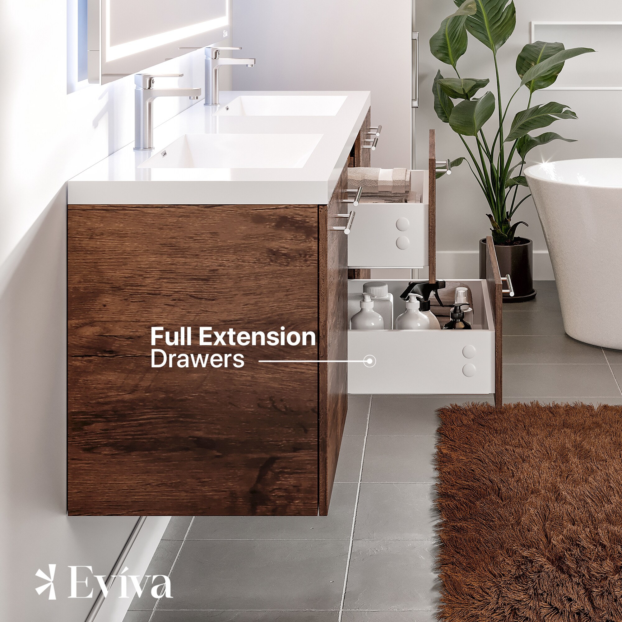Eviva EVVN404-72RSWD Bath-Vanity-Combo - View #5