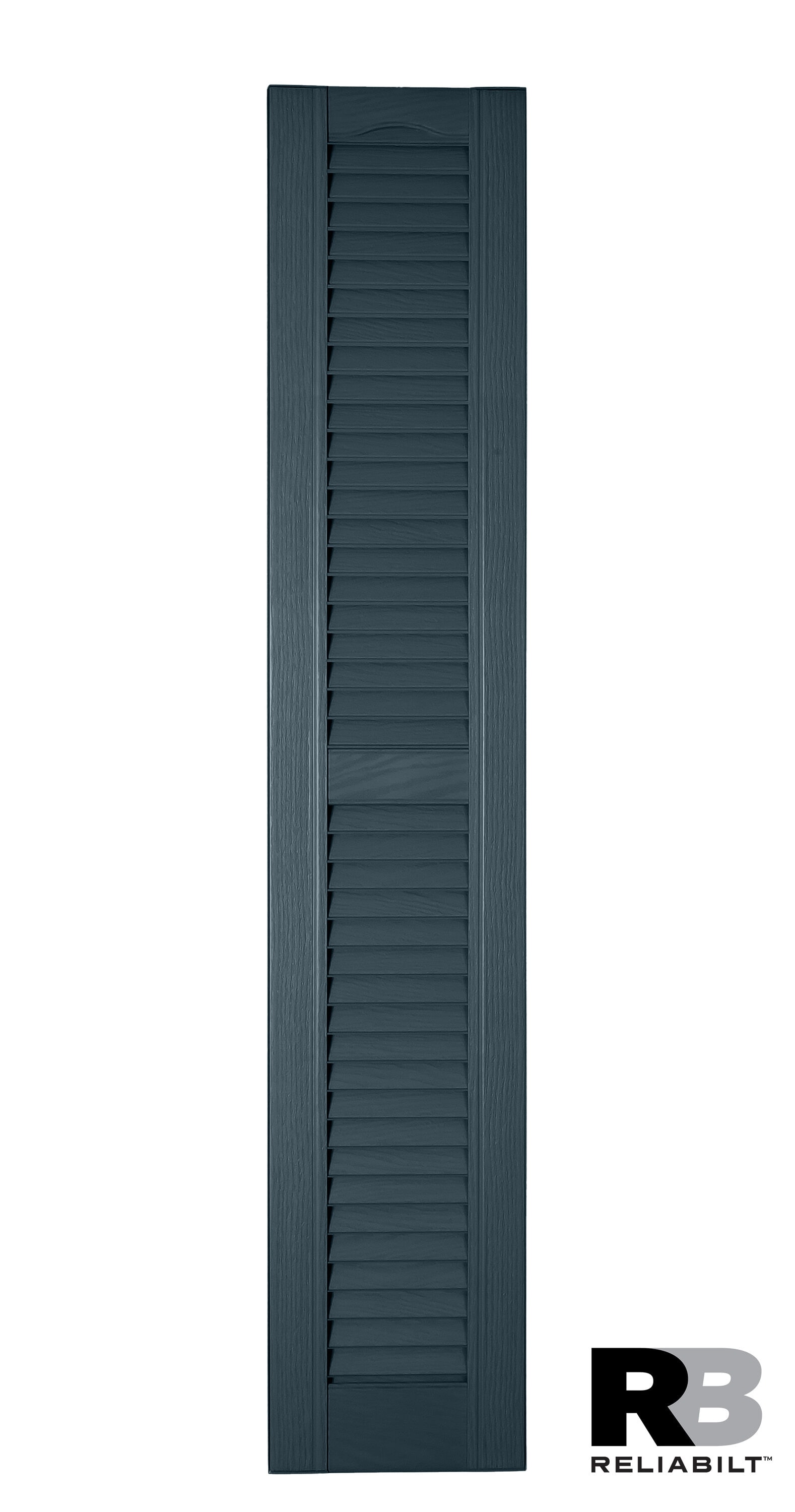 RELIABILT LVRCT0974004 9-in W x 74-in H Bedford Blue Louvered Polypropylene Exterior Shutters ( 2 -Pack )