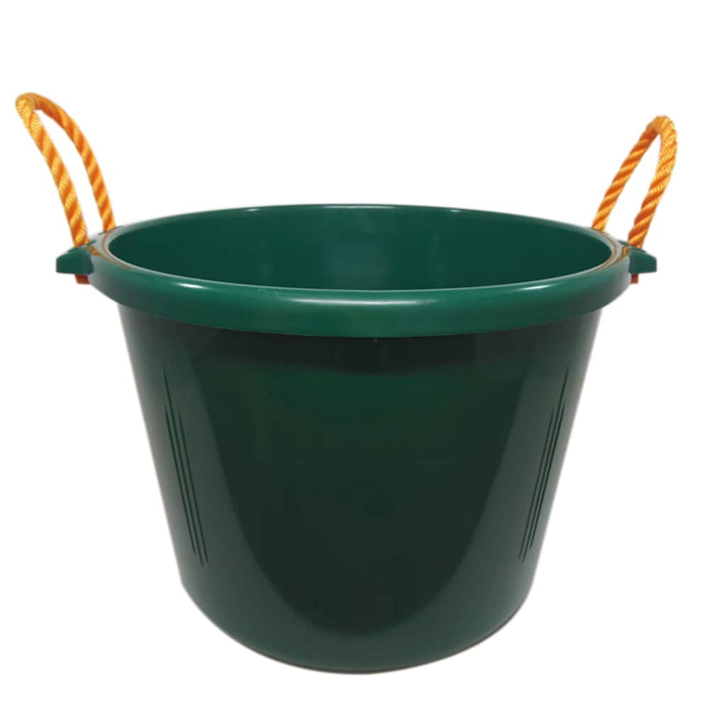 Project Source Muck Bucket Durable and Versatile Utility Bucket with Handles (64 quart) Green | ZX7025