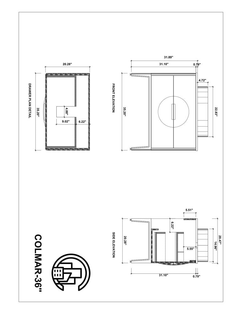 CARTISAN DESIGN VACOLWO36FD Bath-Vanity-Combo - View #16