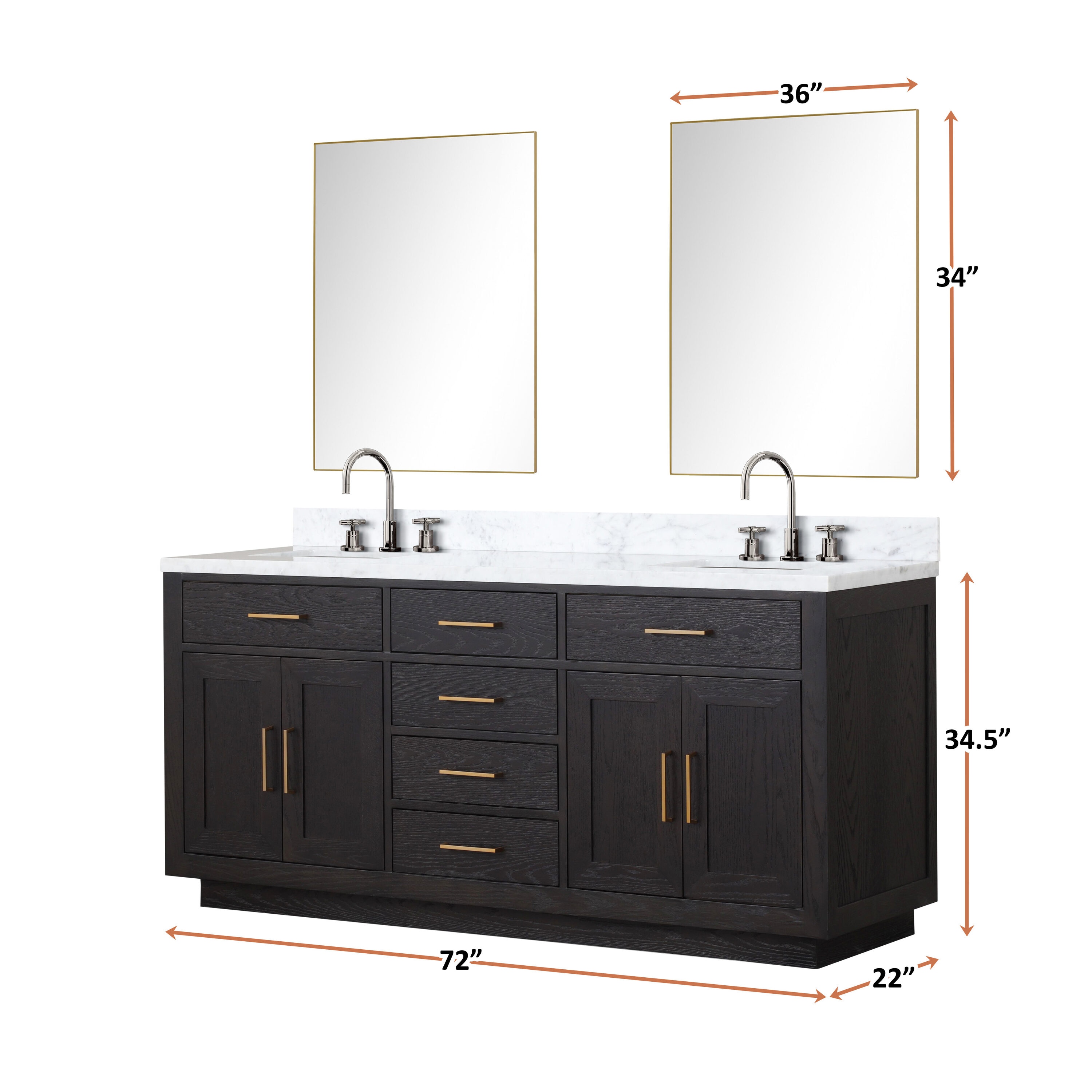 Lexora LVGI72DJ101 Bath-Vanity-Combo - View #6