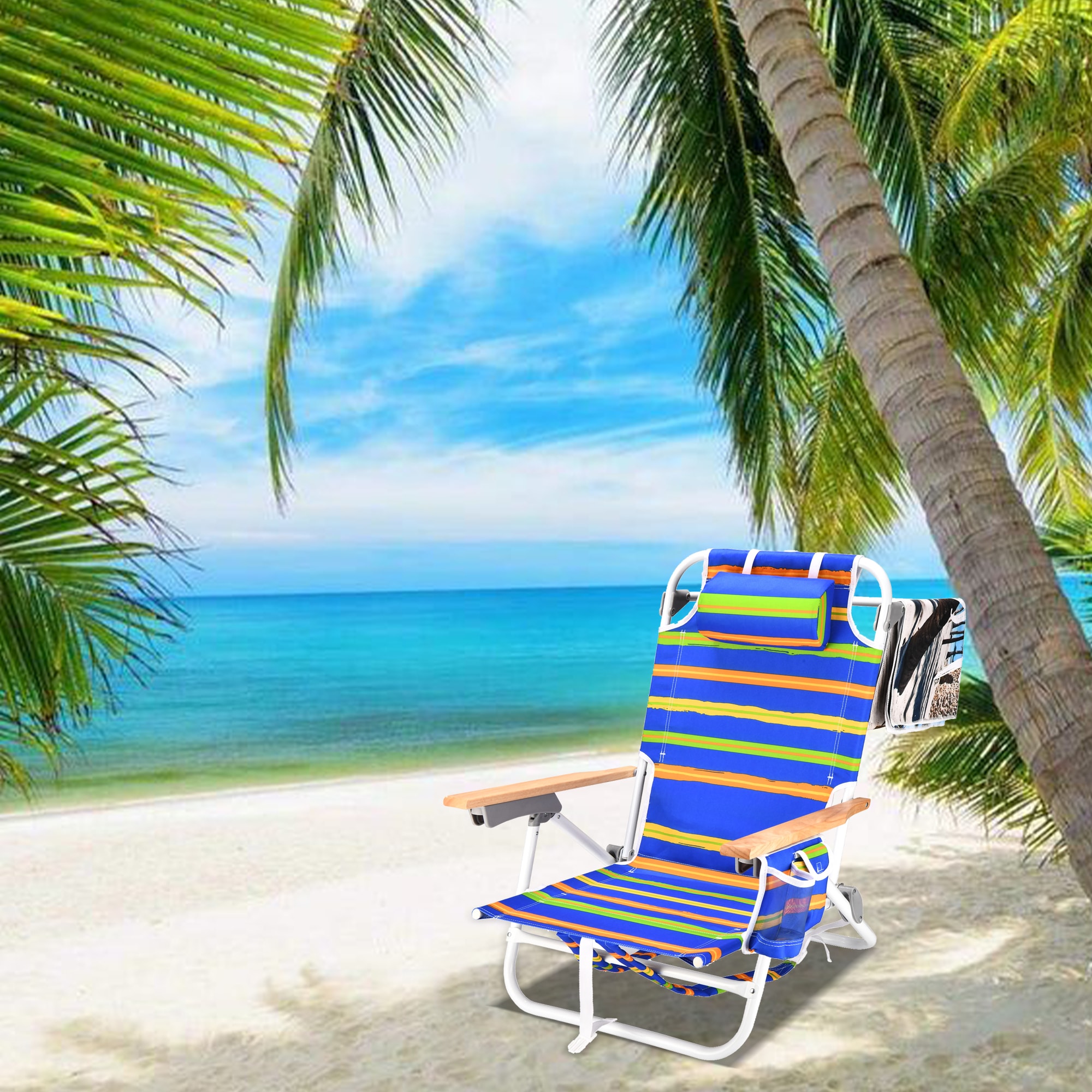 Kahomvis BEACH-QP109-208 Beach-Camping-Chairs - View #2