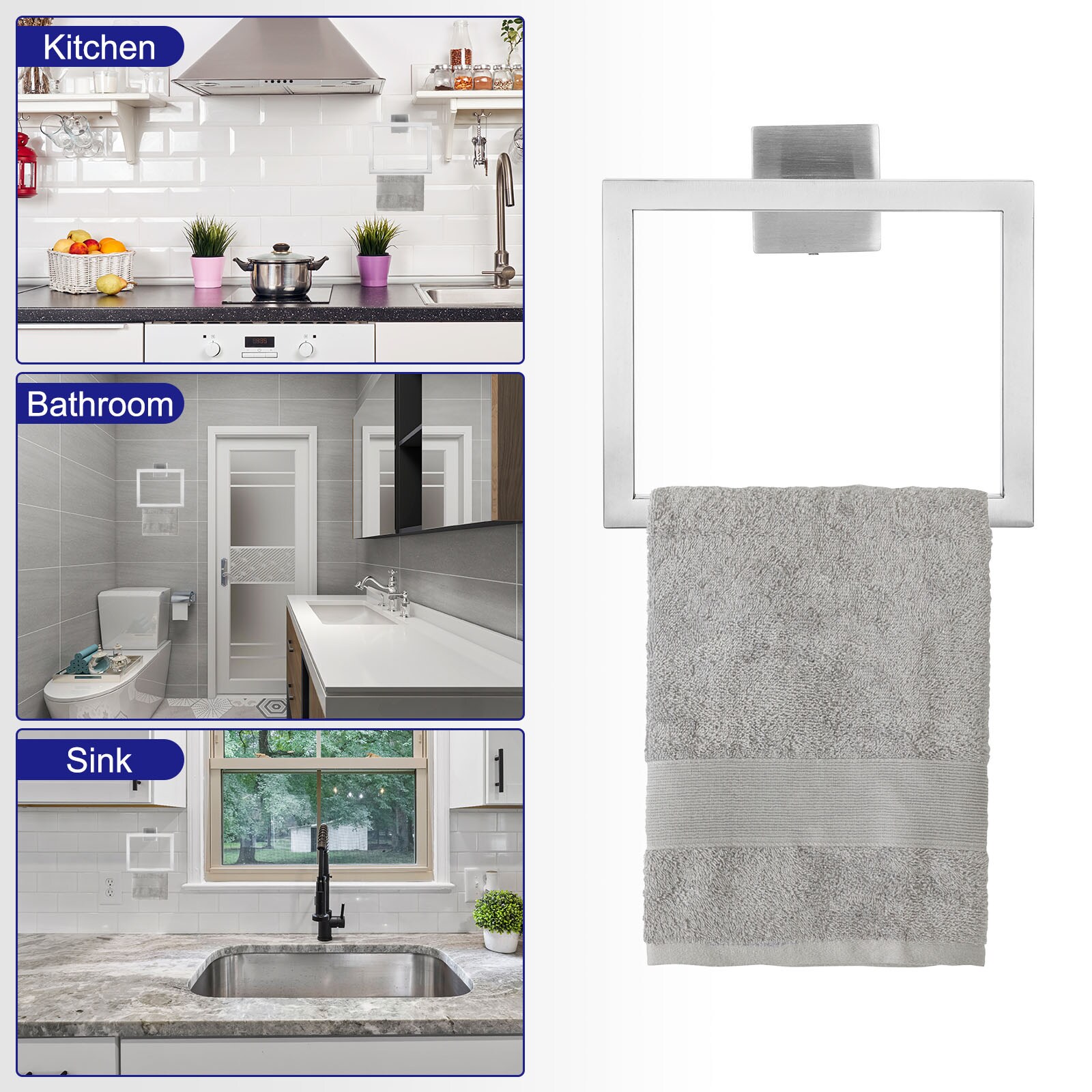 Unique Bargains S25093000UX9240 Towel-Trees - View #4