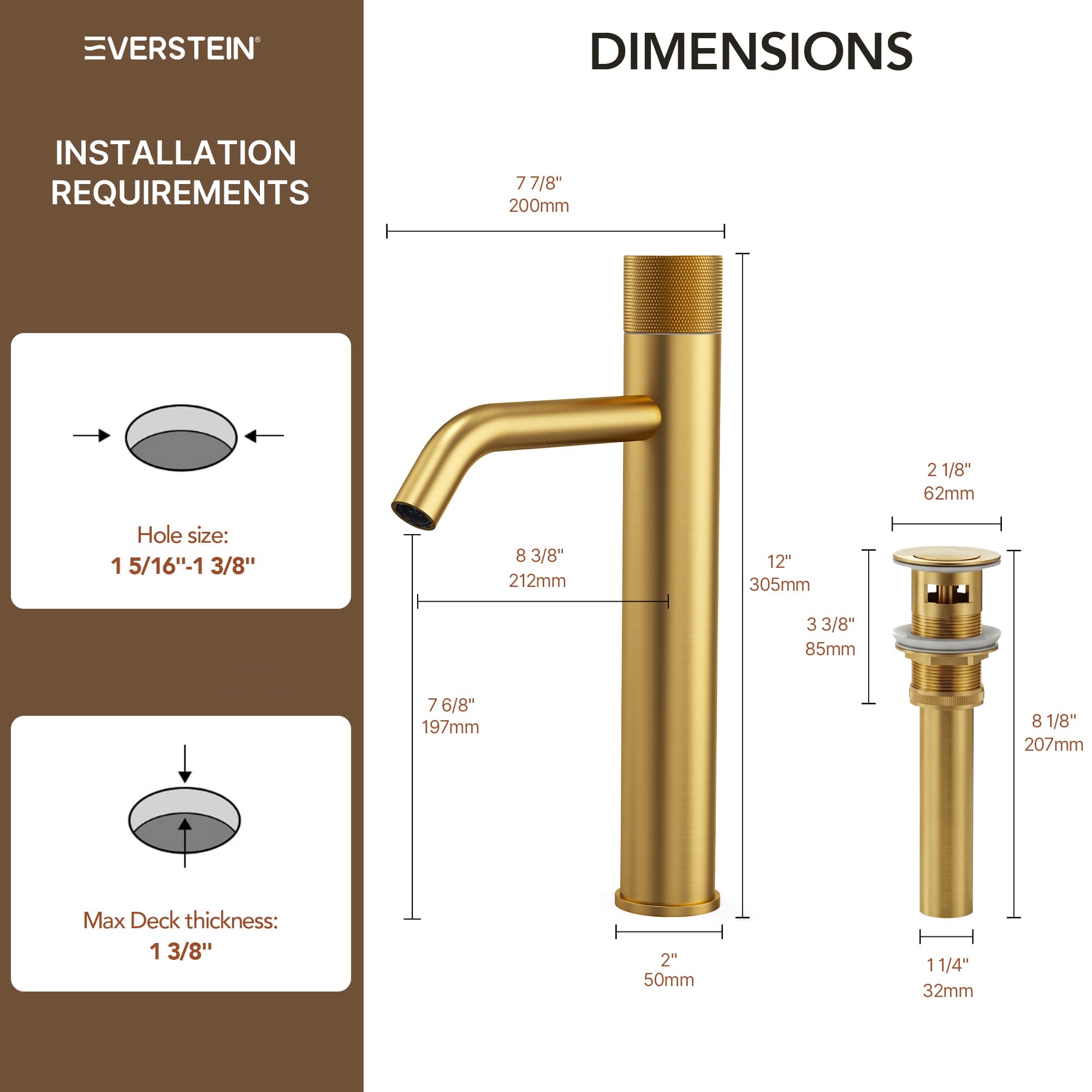 EVERSTEIN SFS-1167-GD Lavatory-Faucets - View #13