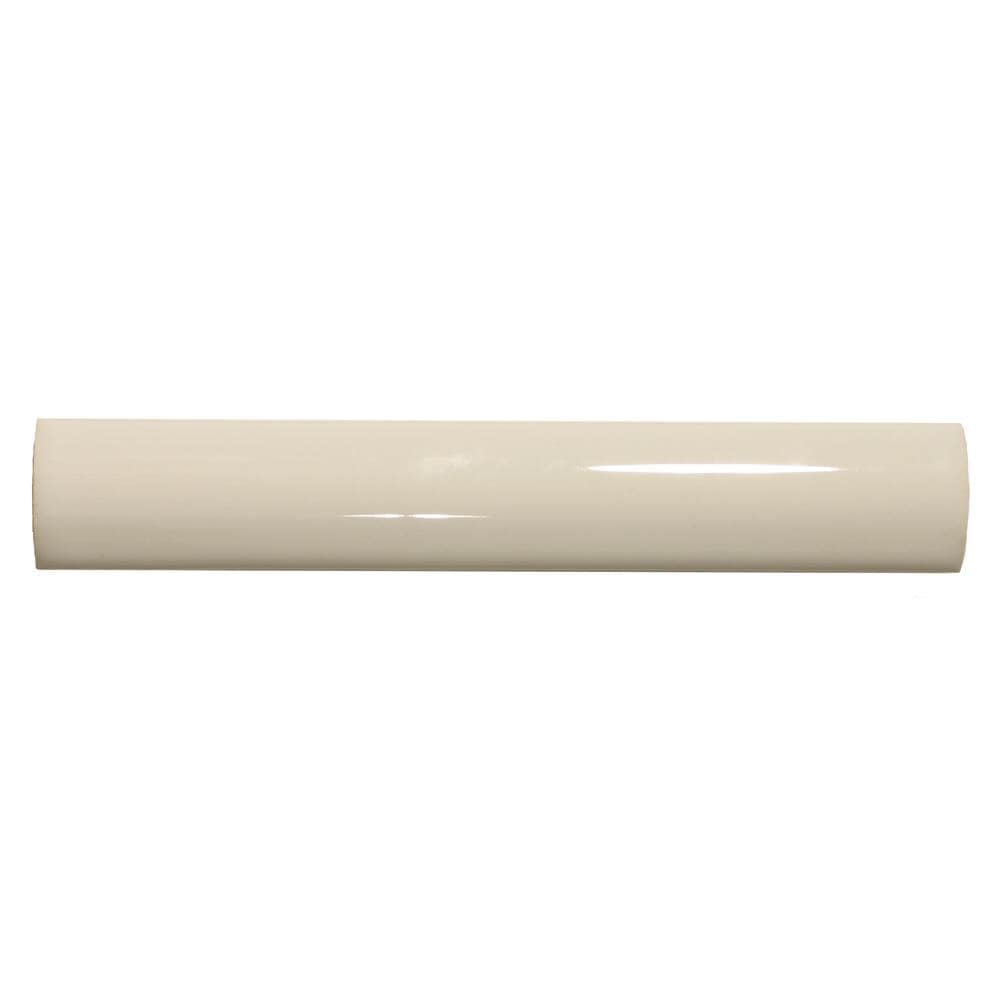 American Olean SL101/28BDCC1P2 Starting Line White Gloss 1-in x 8-in Ceramic Pencil Liner Tile (0.03-sq. ft/ Piece)