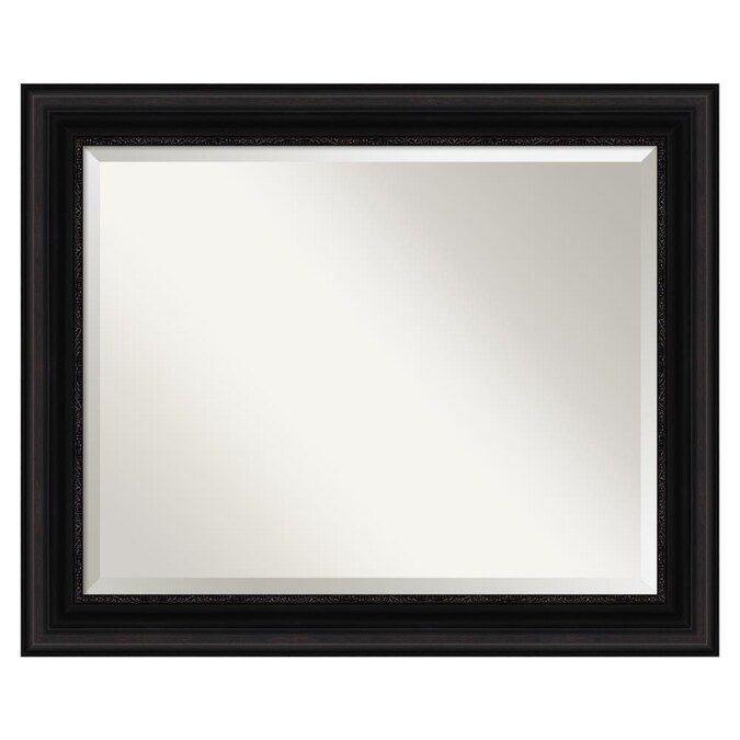 Black Rectangular Bathroom Mirror, Black Framed Artwork For Bathroom