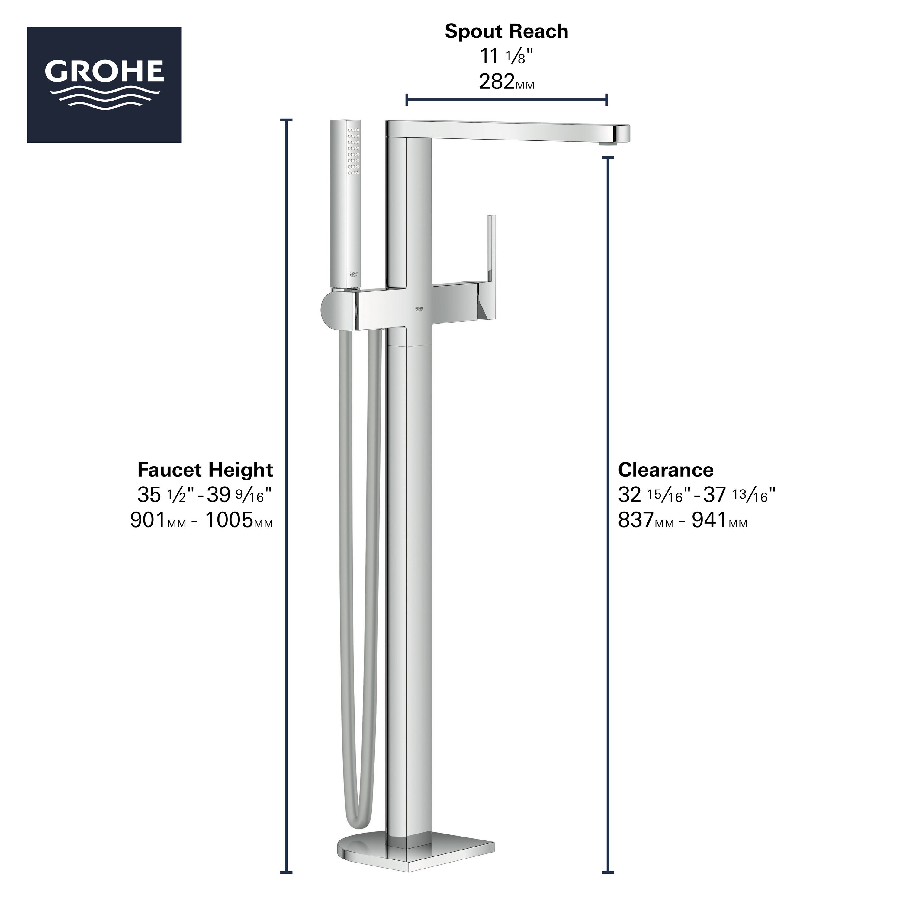 GROHE 23846003 Roman-Tub-Faucets - View #3