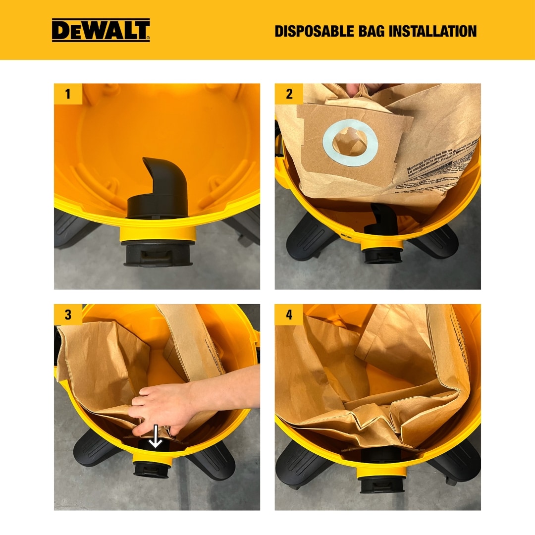 DEWALT DXVA19-4101 Shop-Vacuum-Filters-Collection-Bags - View #5