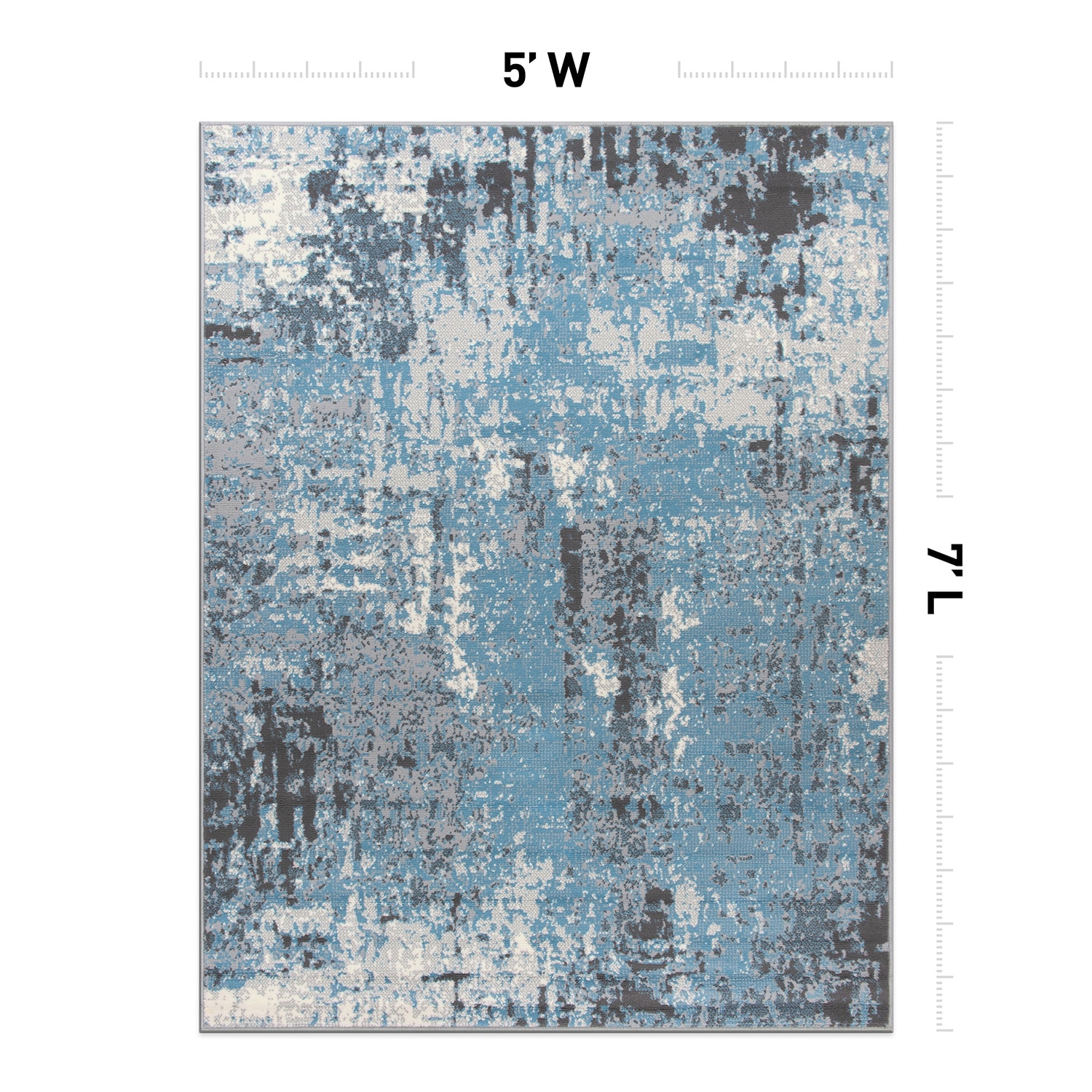 World Rug Gallery 3006BLUE5X7 rugs - View #2
