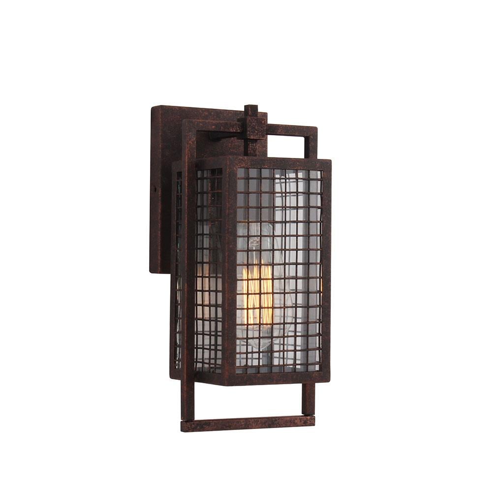 EGLO 204546A Garraux 1 -Light 12-in H Steel Hardwired Outdoor Wall Light