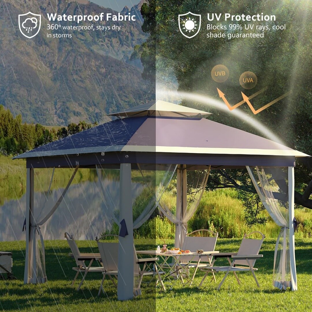 Garvee KL-PHO-33C8YAHQ Wood-Resin-Gazebos - View #5