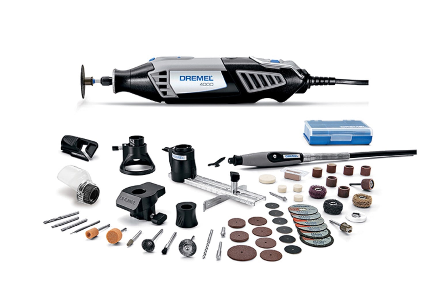 Dremel 4000 Rotary Tool 175 W, Rotary Multi Tool Kit with 4 Attachment –  zertor