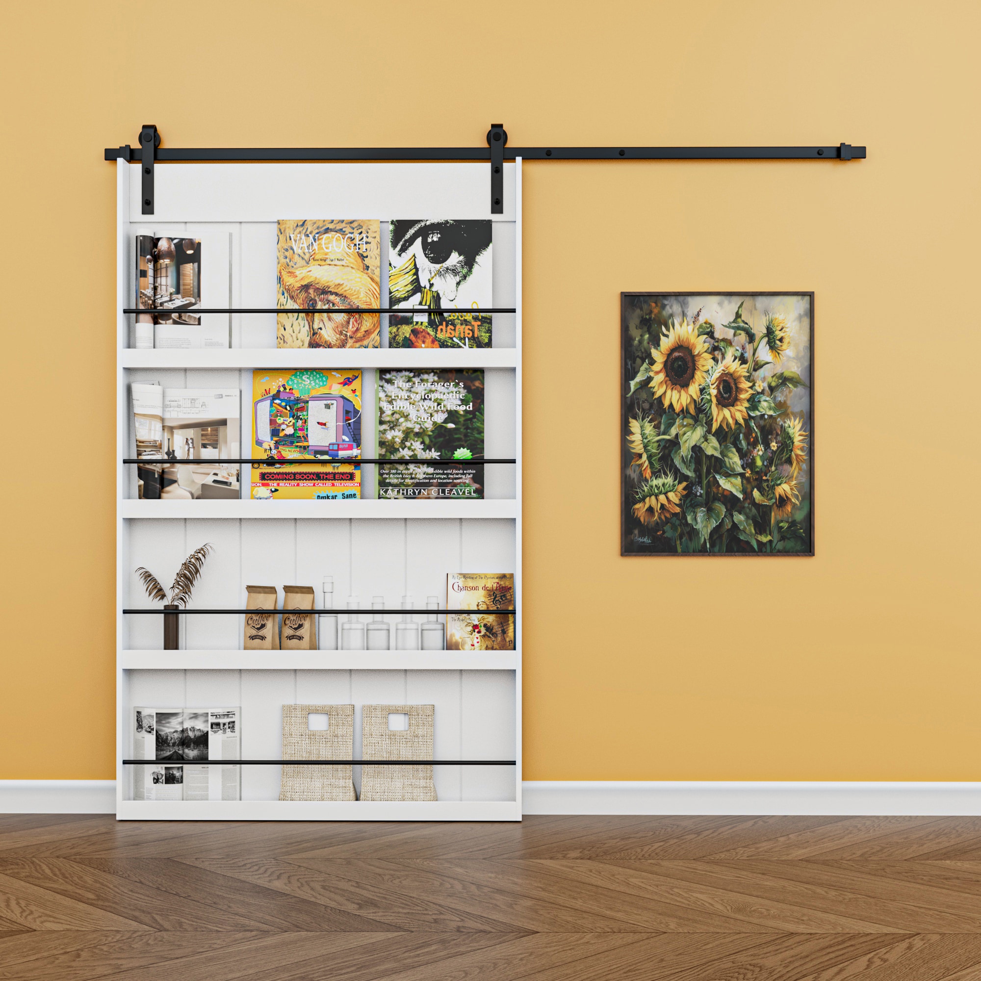 JUJUBON IN-BDWT-BD1-BS-48 Barn-Doors - View #2