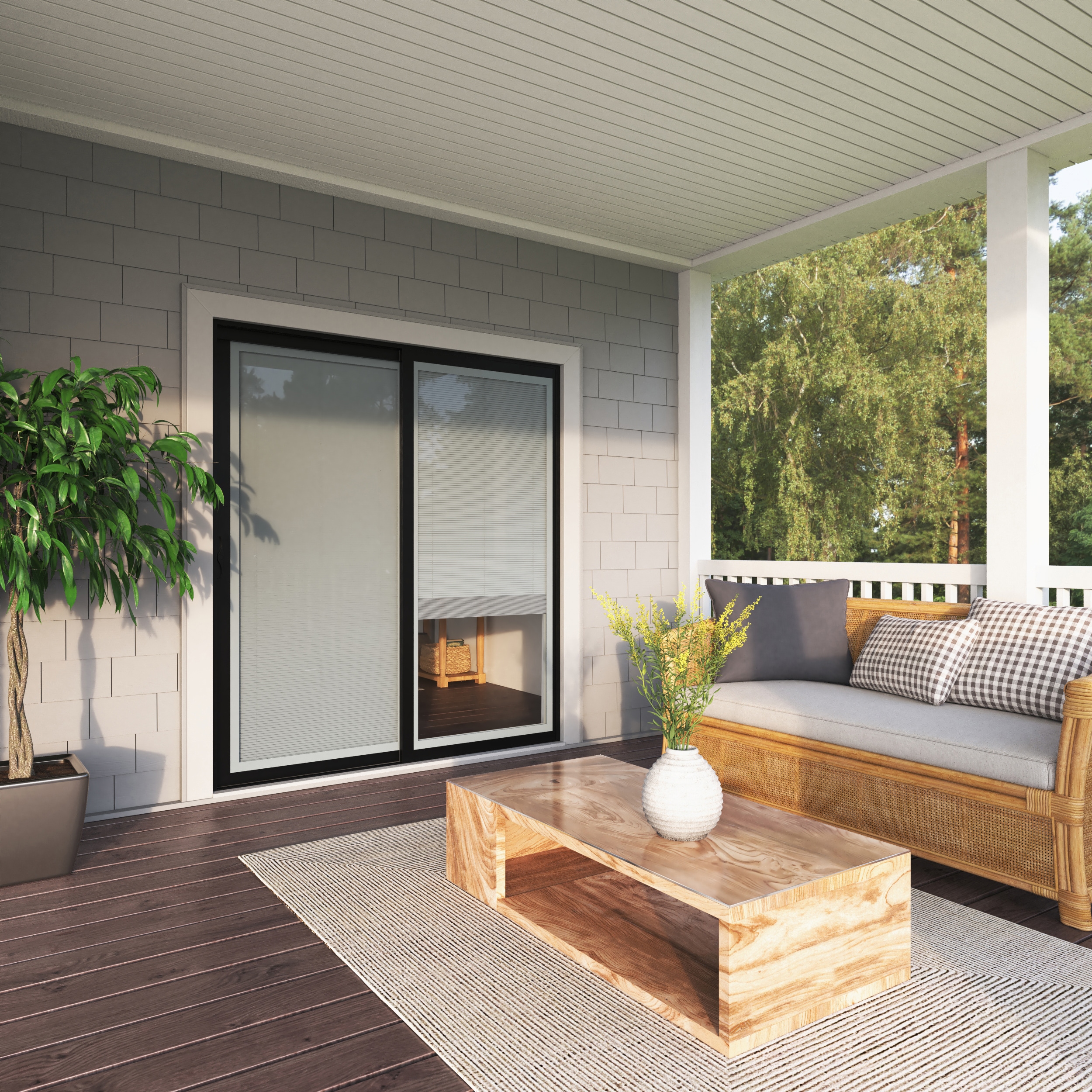 United Window & Door 44PD7280LHBLWHBBG Patio-Doors - View #3