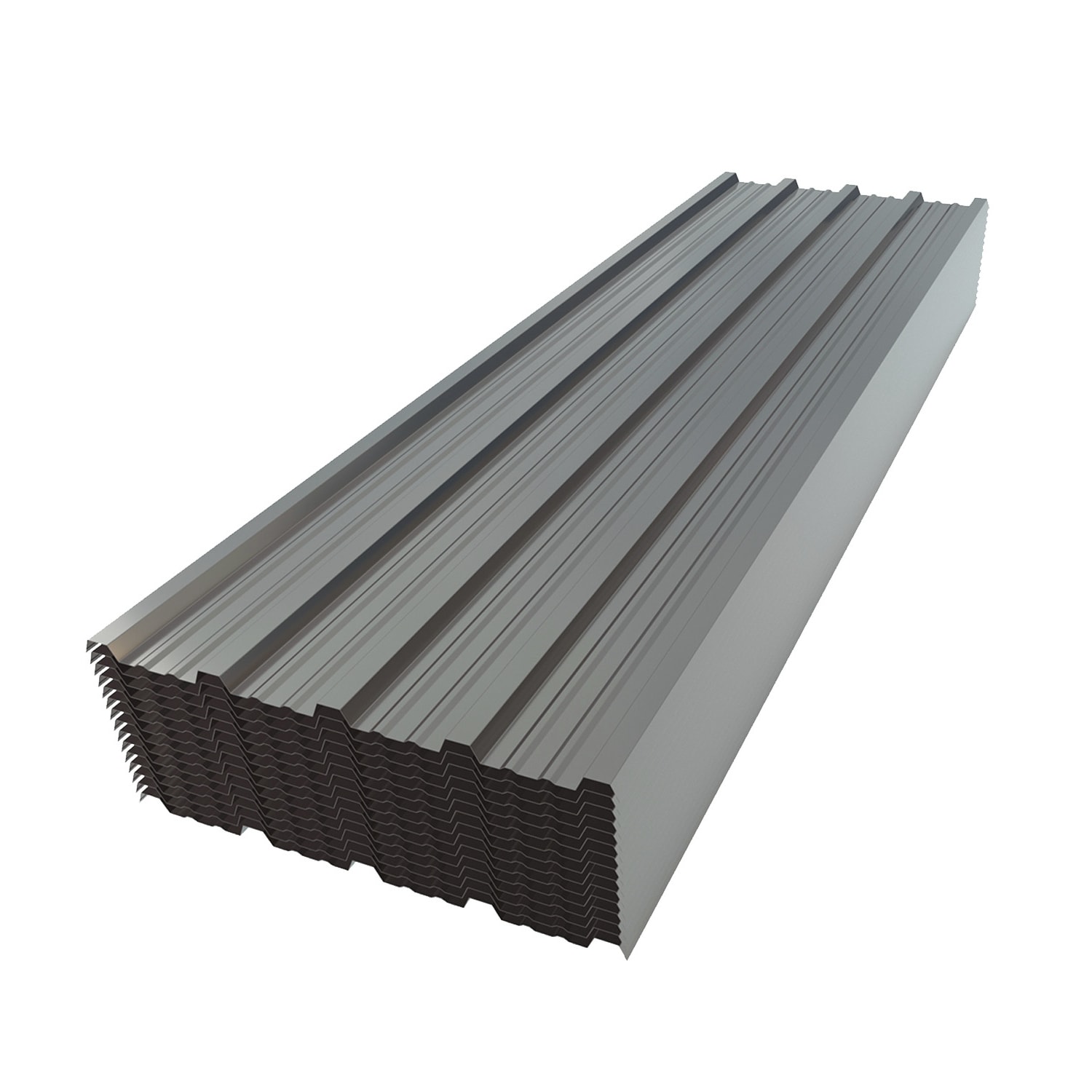 Mondawe 1.57-ft x 6.07-ft Corrugated Galvanized Steel Roof Panel 15-Pack