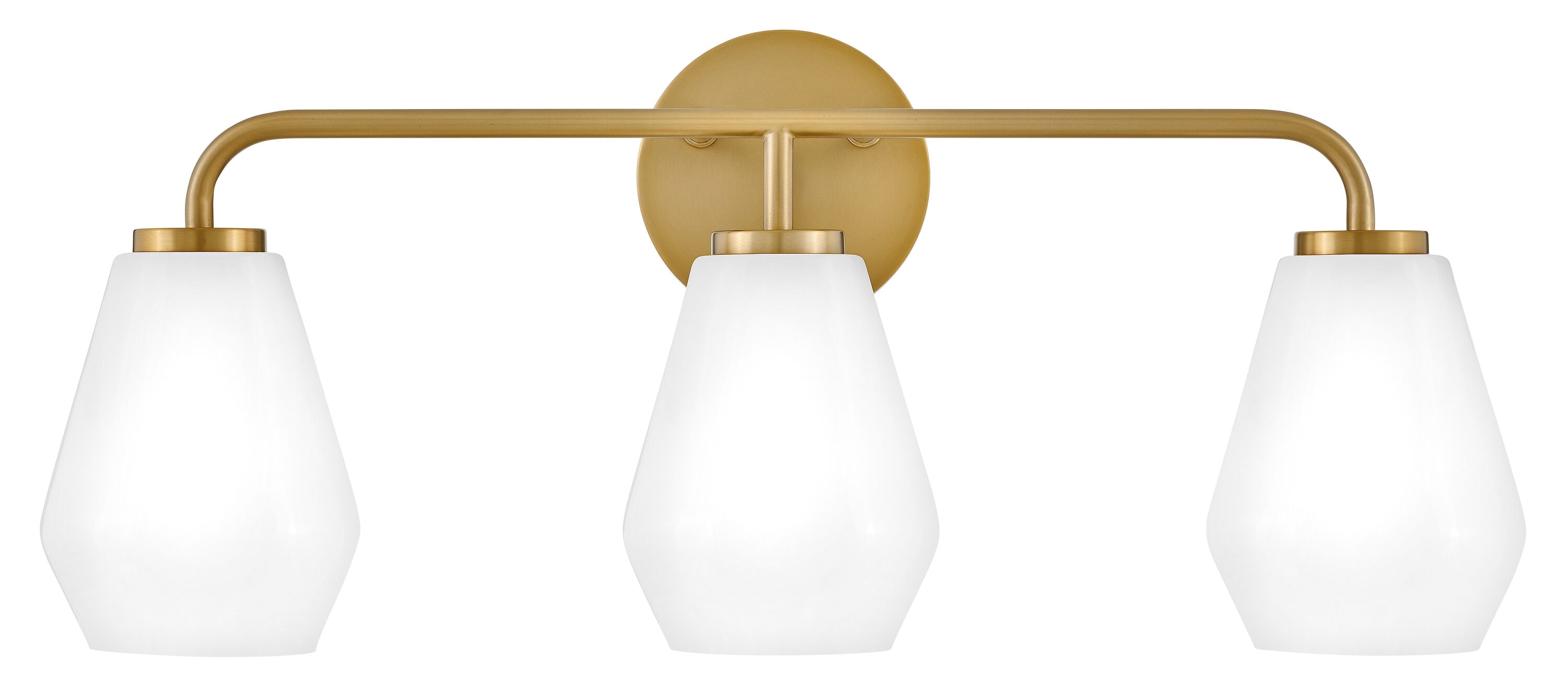 Lark 85503LCB Gio 24-in 3 -Light Satin Brass Transitional Vanity light