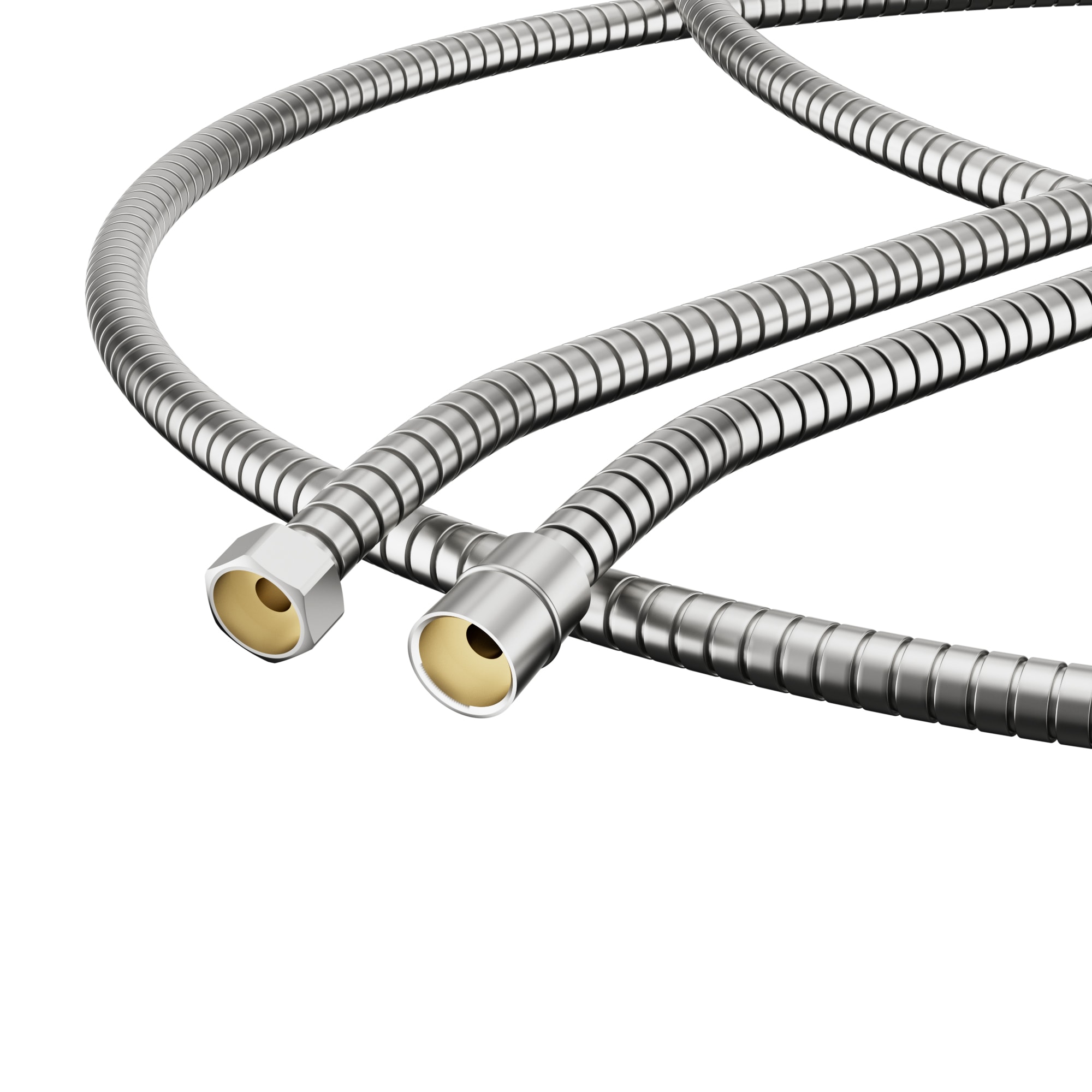 EVERSTEIN Q-808-OTOP Brushed Nickel 59-in Universal Shower Hose 0.5 -ID