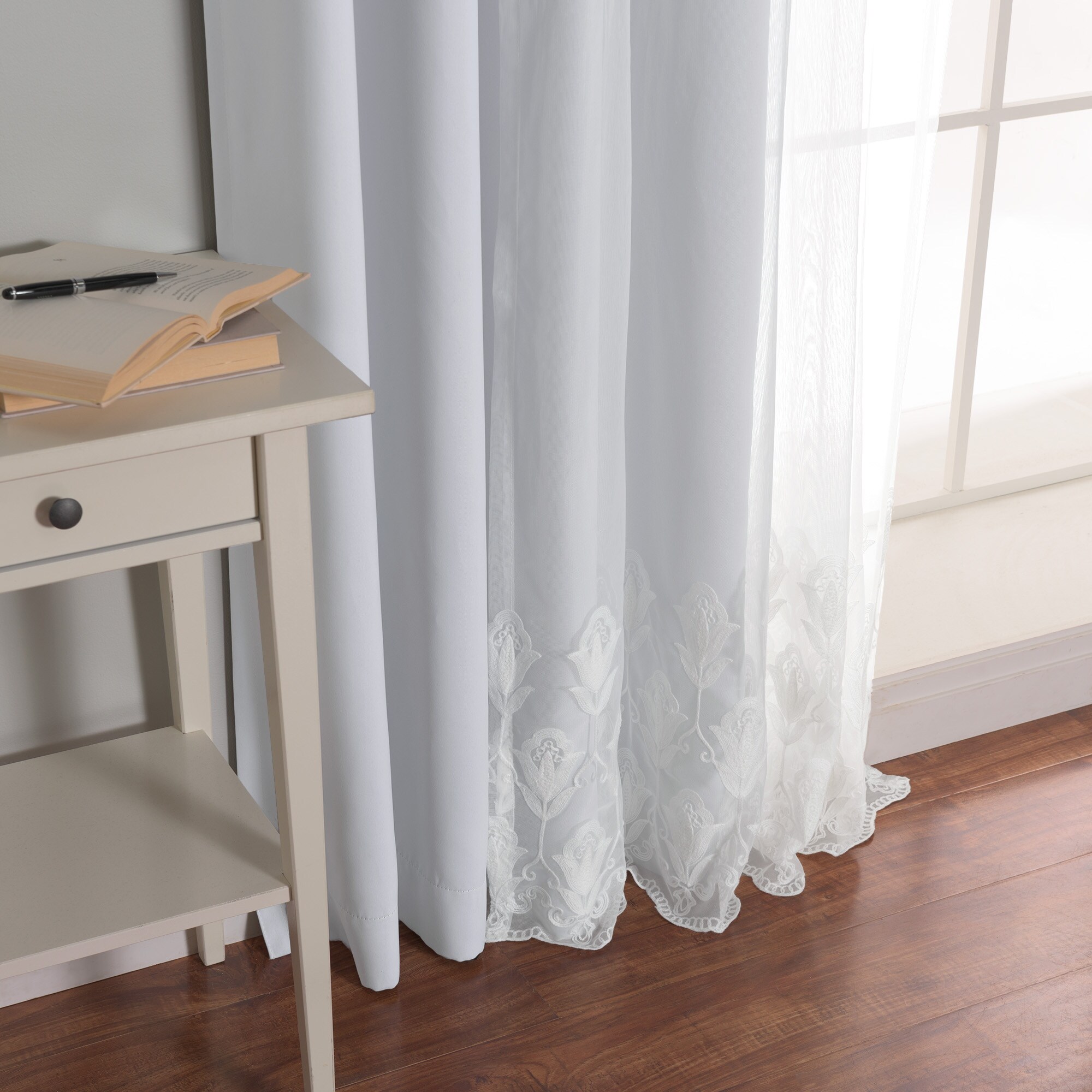 Best Home Fashion MM-TULIP-84-VAPOR curtains - View #5