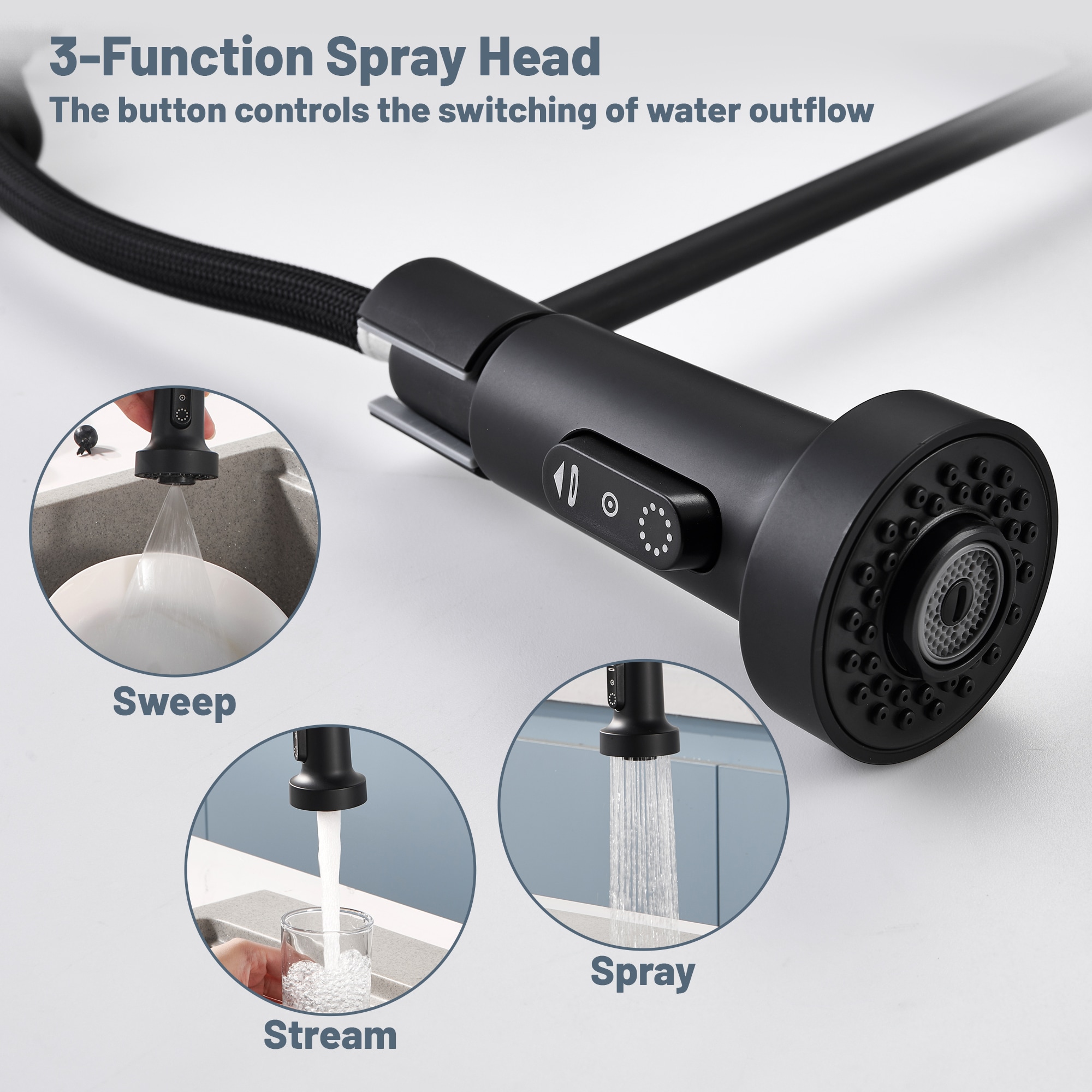 Mondawe MD-D70-MB Kitchen-Faucets - View #5