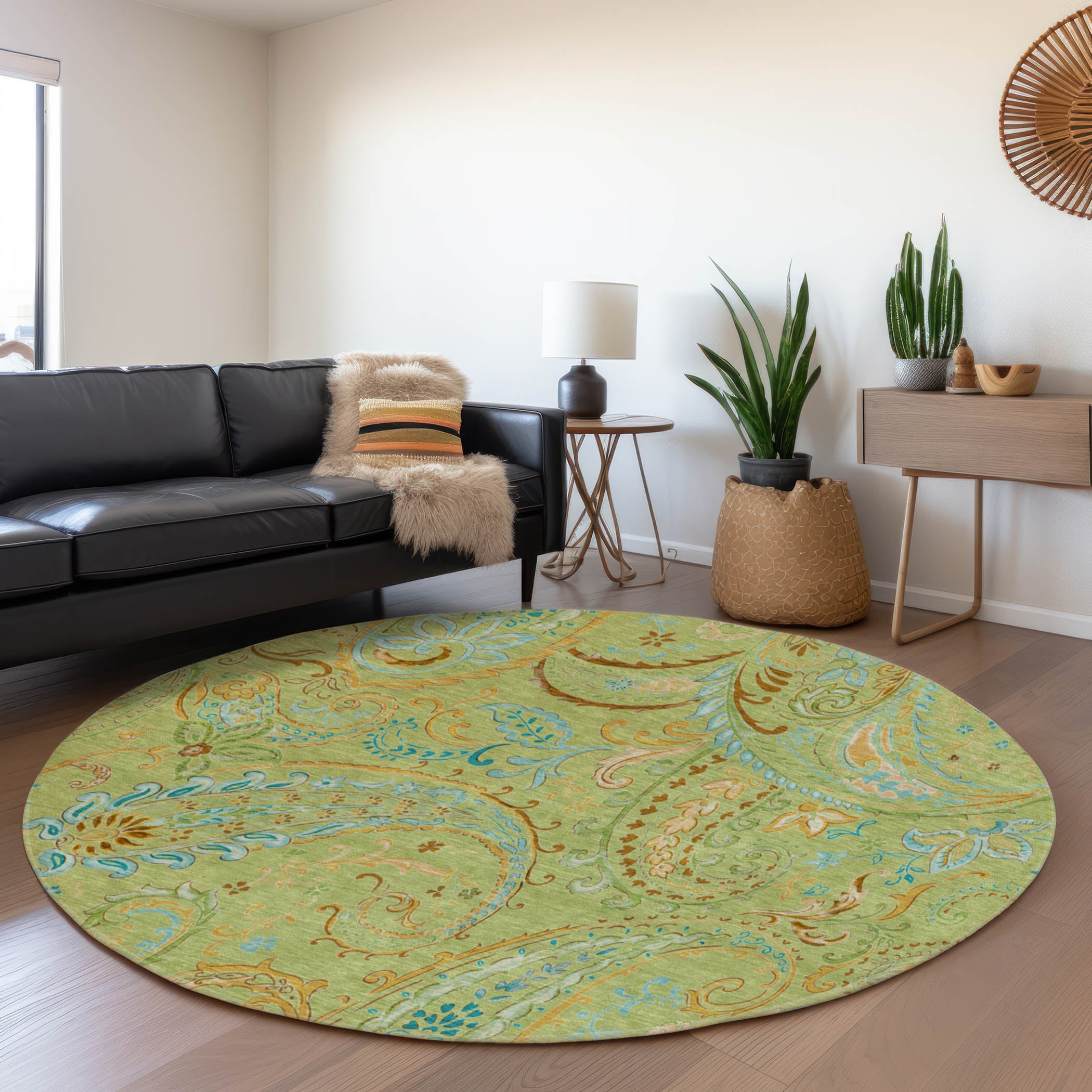 Addison Rugs AMF505BR30X46 Mayfield AMF505BR 2 x 3 (ft) Loomed Polyester Brown Rectangular Indoor Abstract Machine washable Area rug