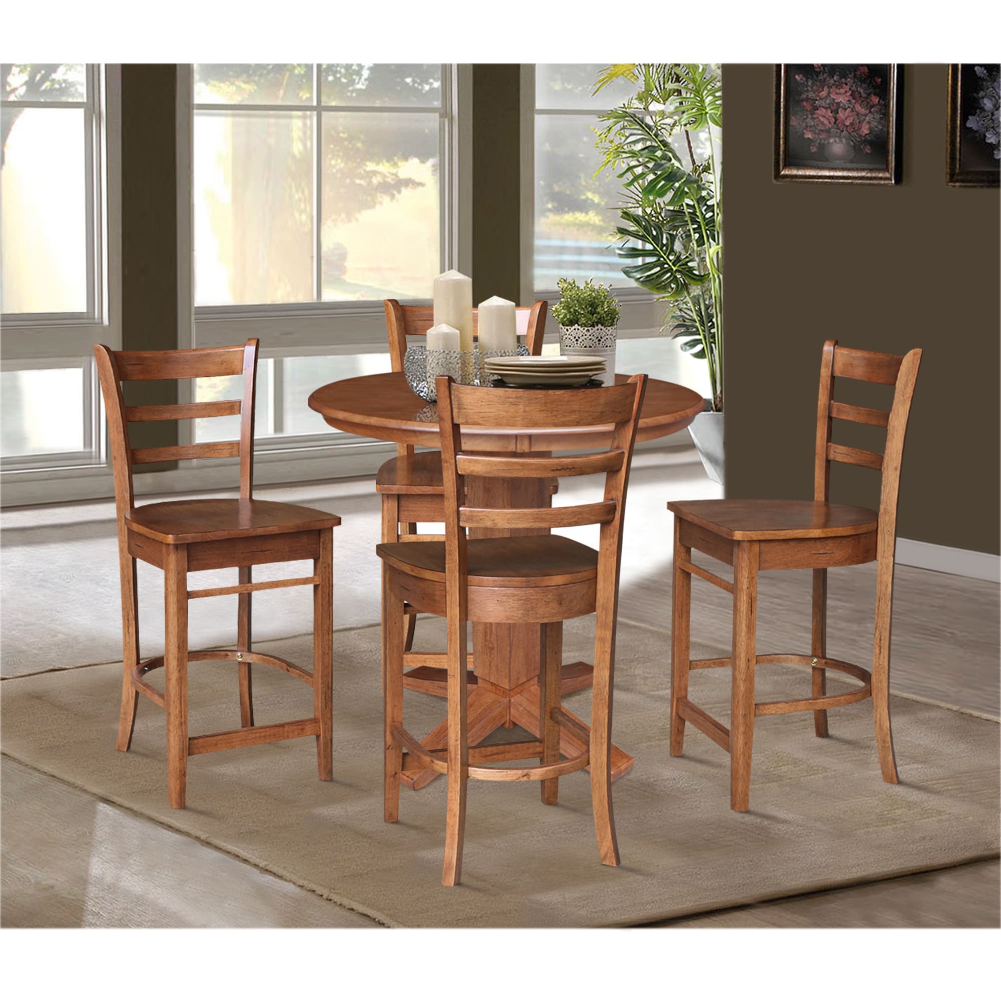 International Concepts K42-36RT-23B-S6172-4 Dining-Sets - View #2