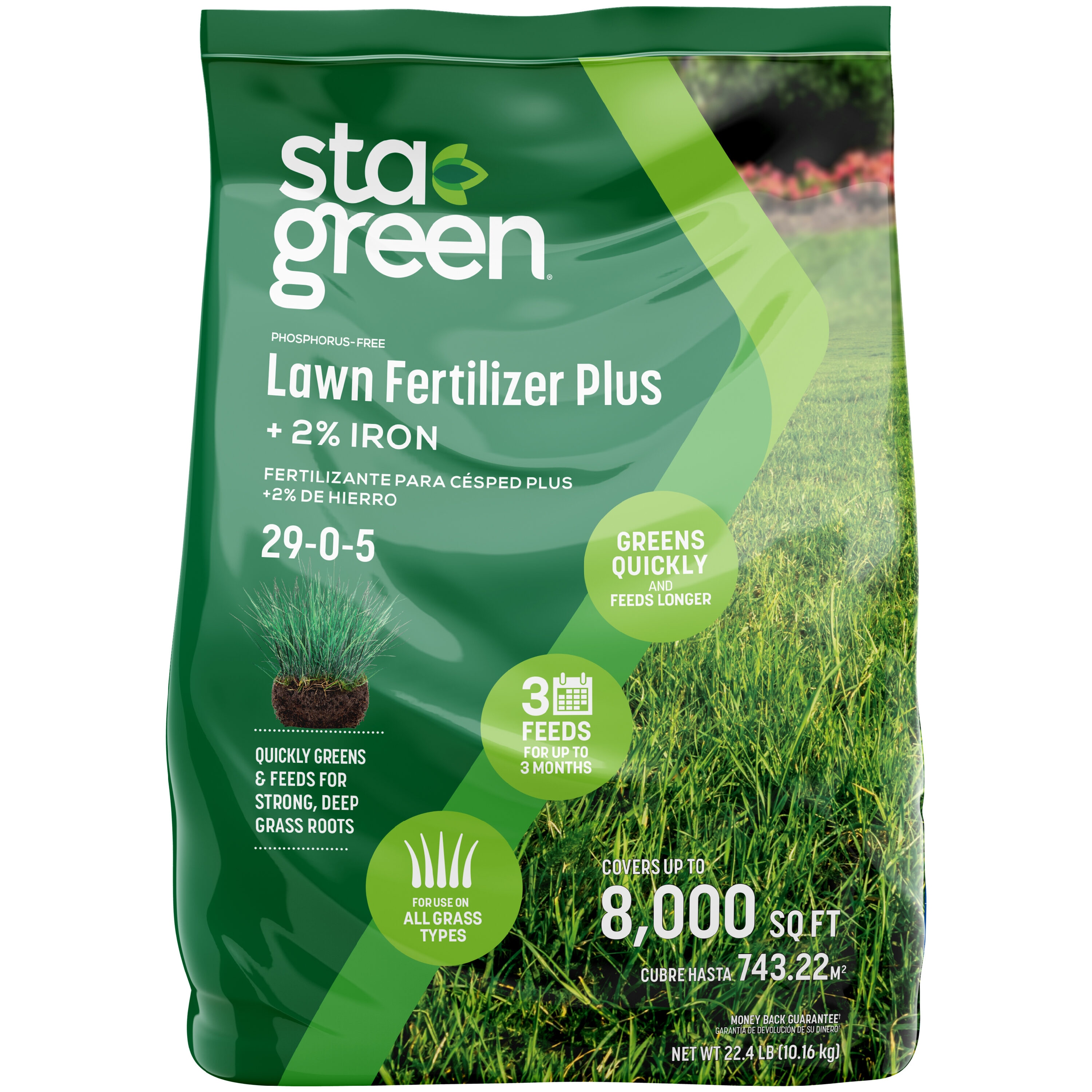 Sta-Green 100551502 22.4-lb 8000-sq ft 29-0-5 Slow Release All Purpose Lawn Fertilizer