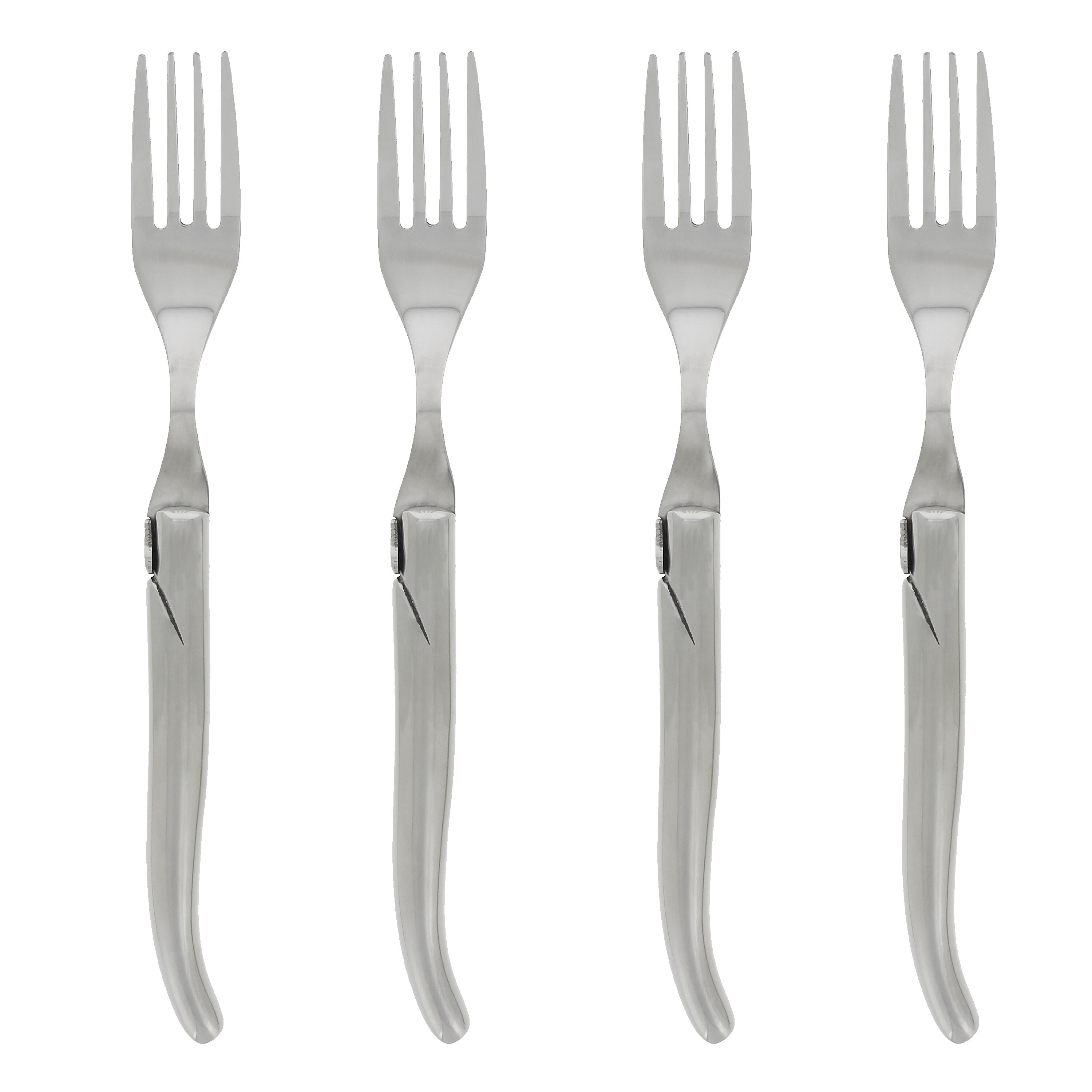 CUISINART STAINLESS STEEL FLATWARE "RENNES"  SET OF FOUR SALAD FORKS NEW 