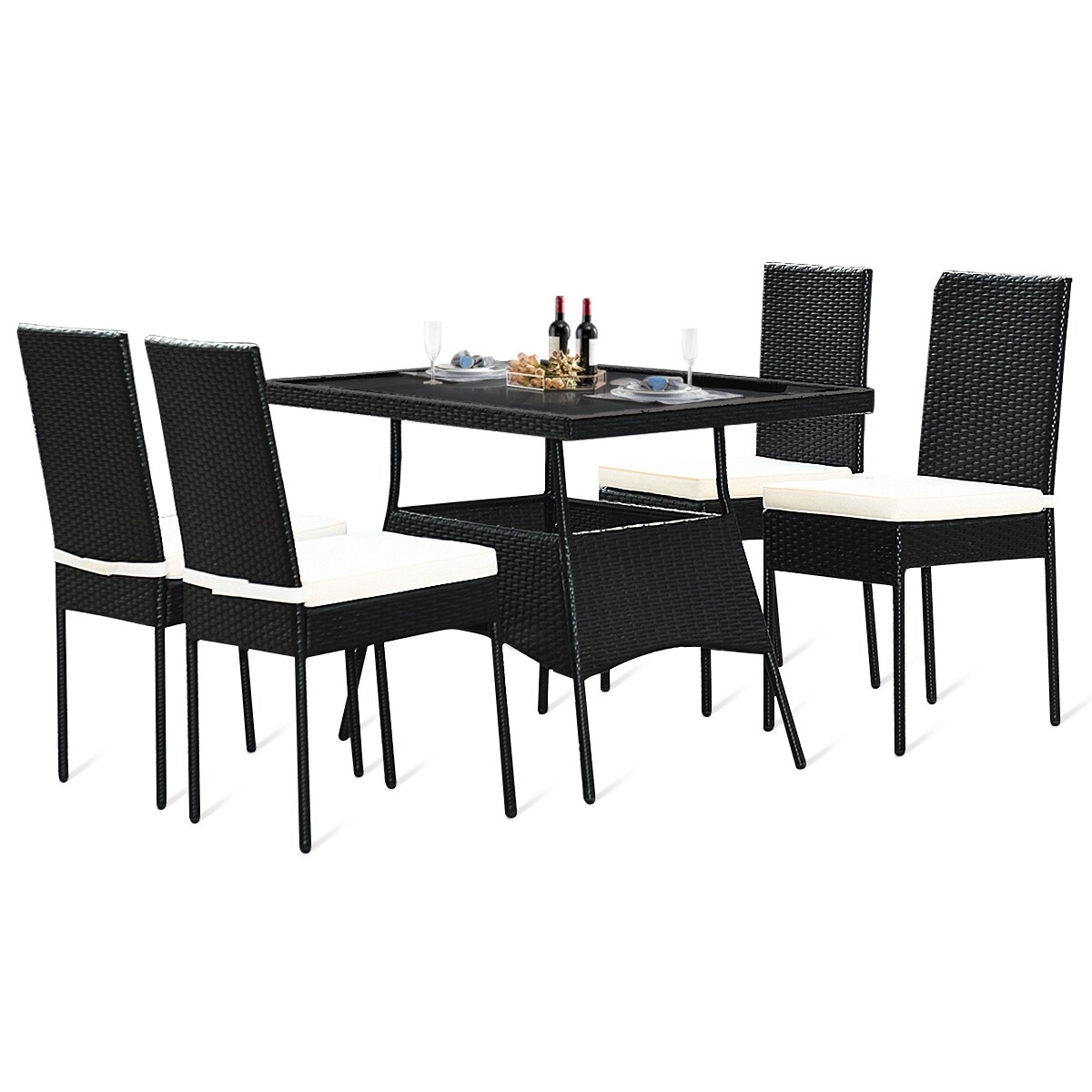 WELLFOR TDS10405-13+NP10405 Patio-Dining-Sets - View #2