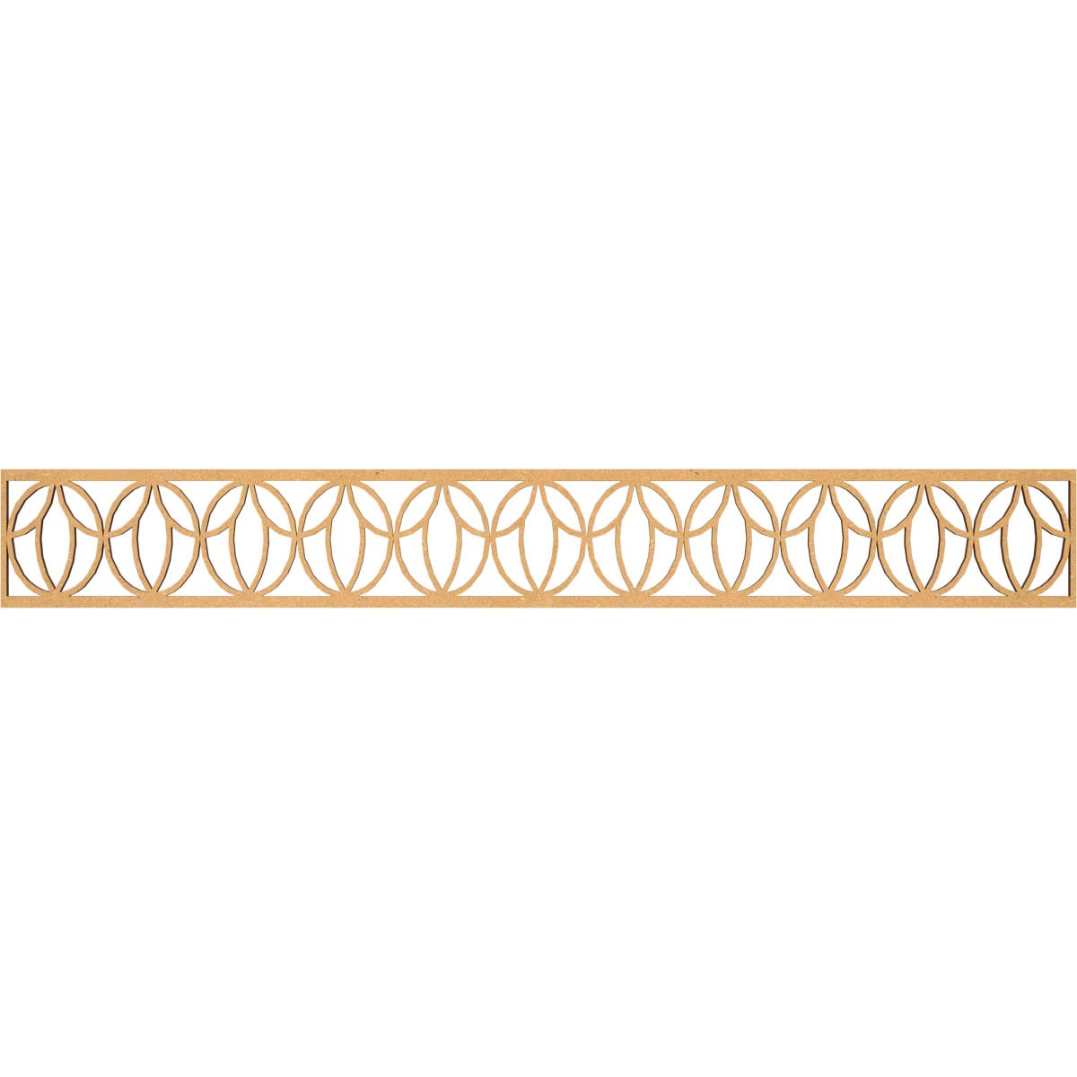 Ekena Millwork MLDA06X46SHOMF Shoshoni Fretwork Flat Trim 6-in x 3.86-ft Brown Unfinished 2157706 Pierced Wall Panel Moulding