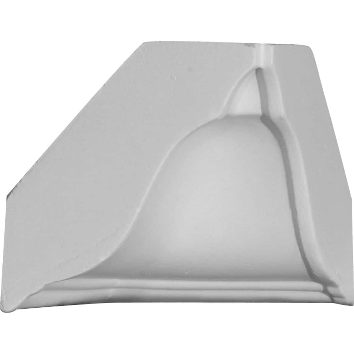 Ekena Millwork MIC03X03 3-1/2-in x 3-5/8-in Interior Primed Polyurethane Traditional 152976 Inside corner Crown Moulding Block