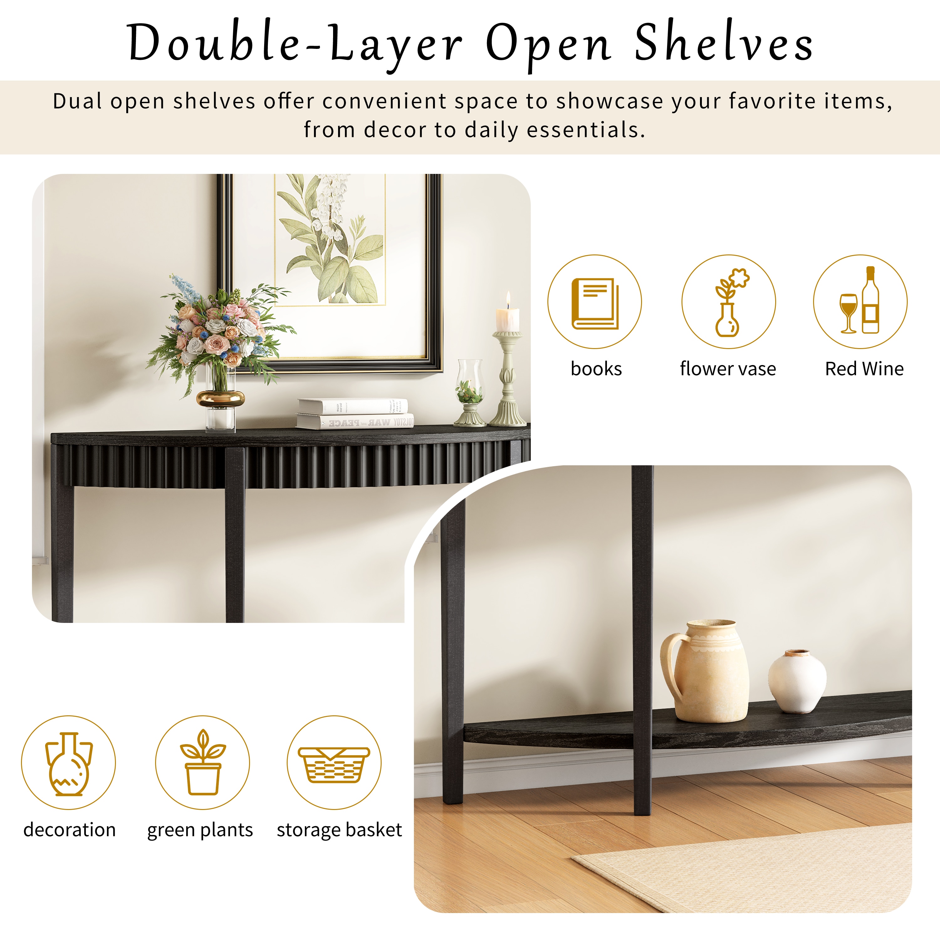 ModernLuxe N760P285986B Console-Sofa-Tables - View #3