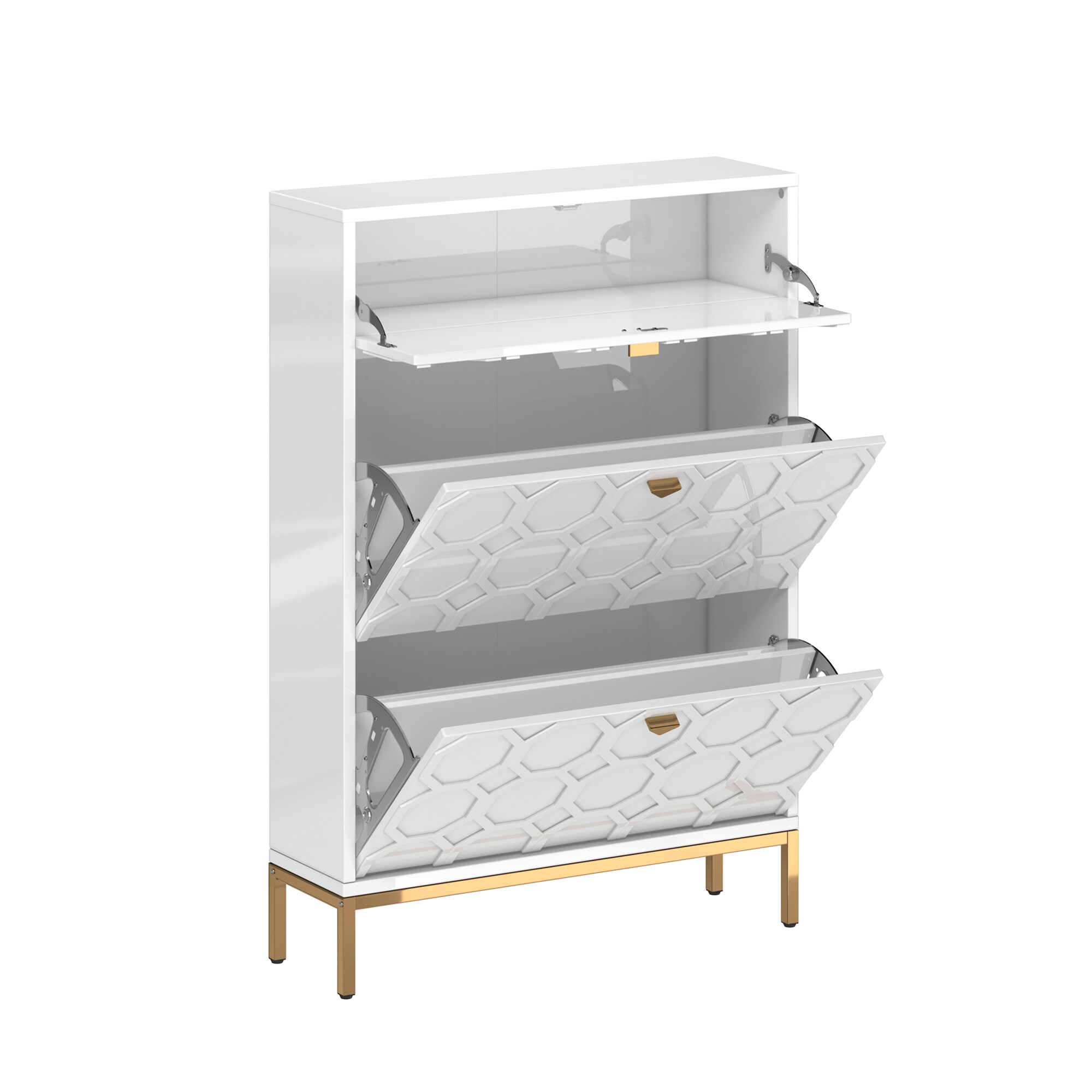 KALANI 43 Wide Shoe Rack - CB Furniture