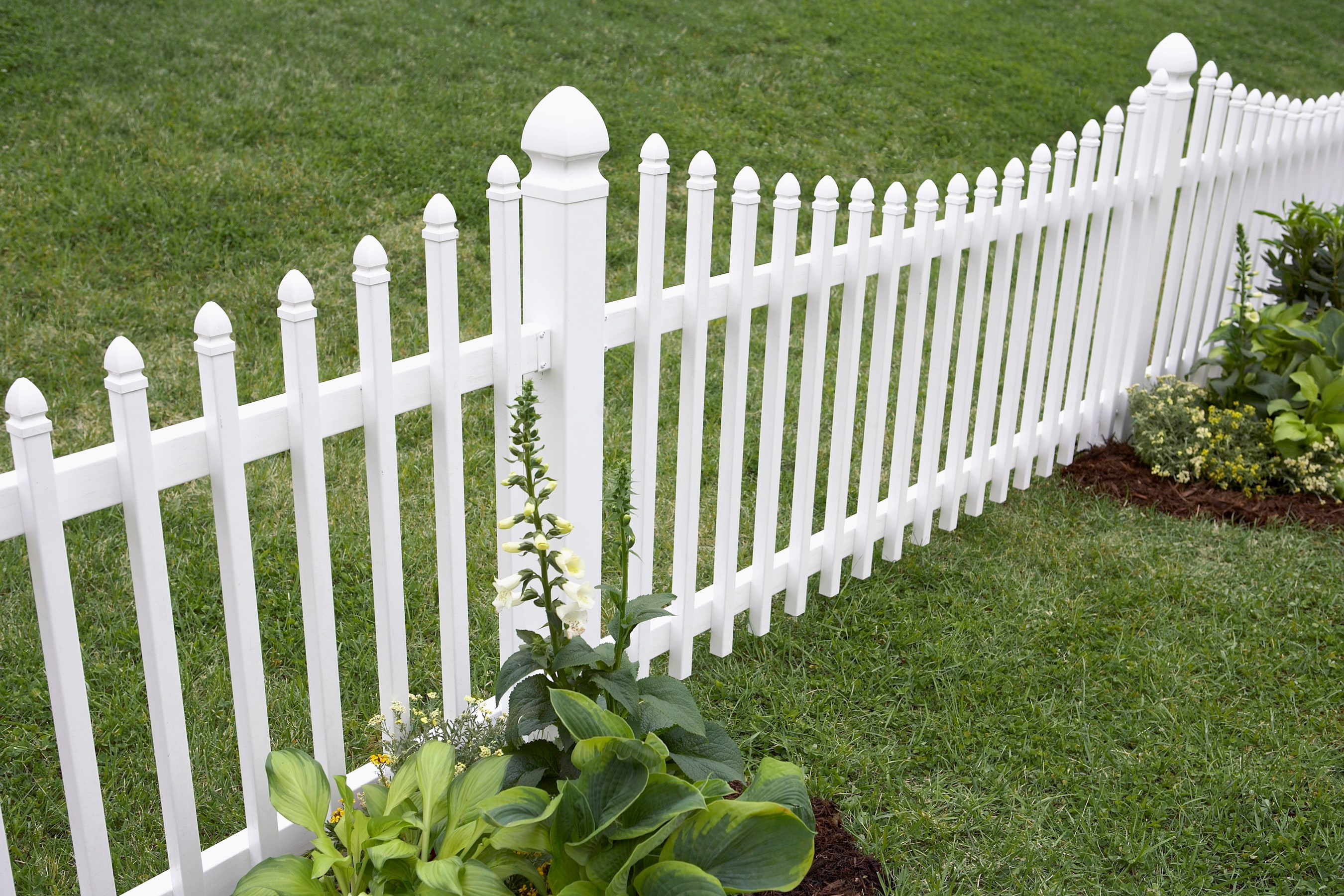 Freedom White Vinyl Gothic in the Metal Fence Panels department at ...