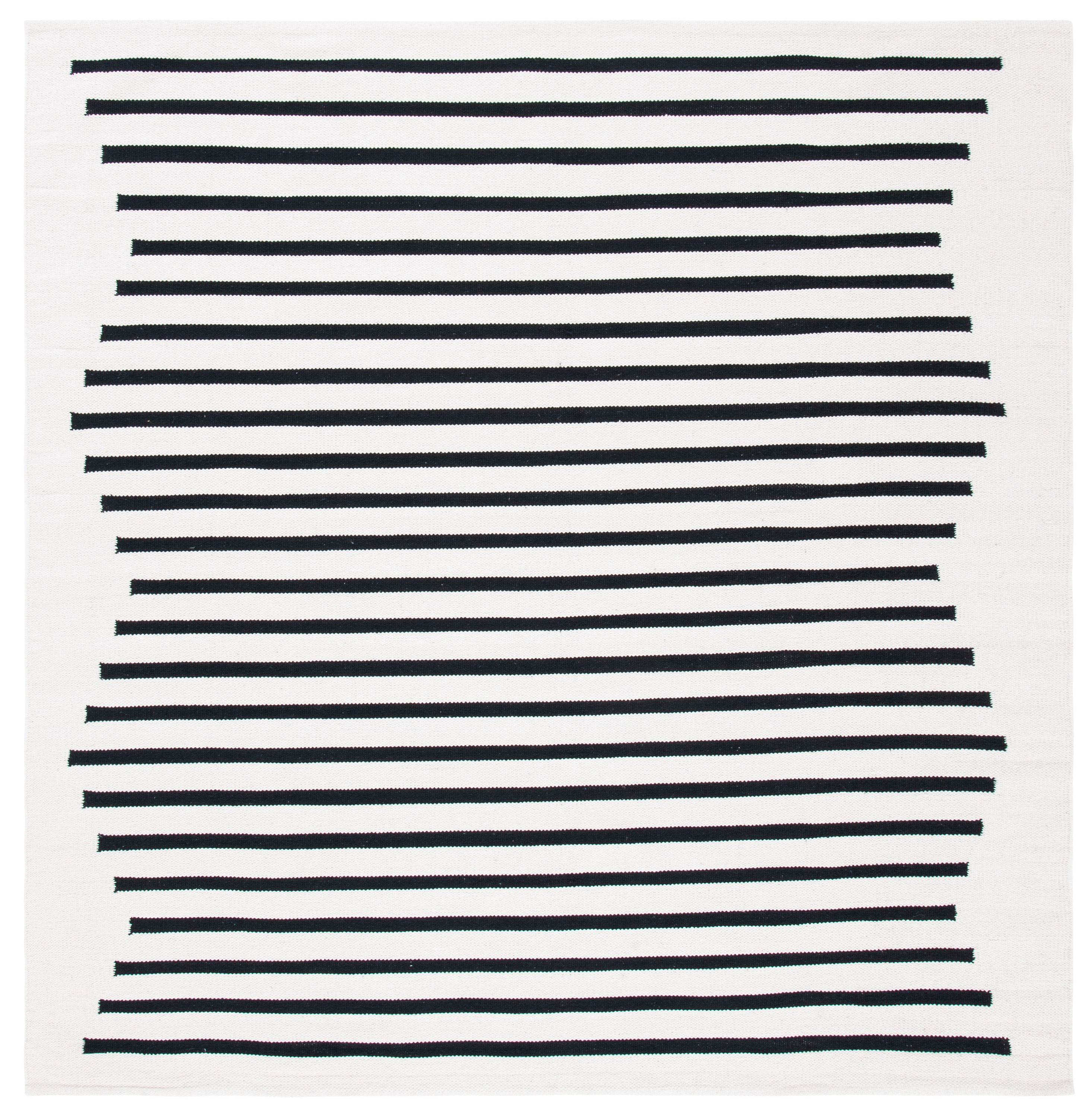 Safavieh MTK313A-8SQ Montauk Nicoletta 8 x 8 (ft) Cotton Ivory/Black Square Indoor Abstract Bohemian/Eclectic Area rug
