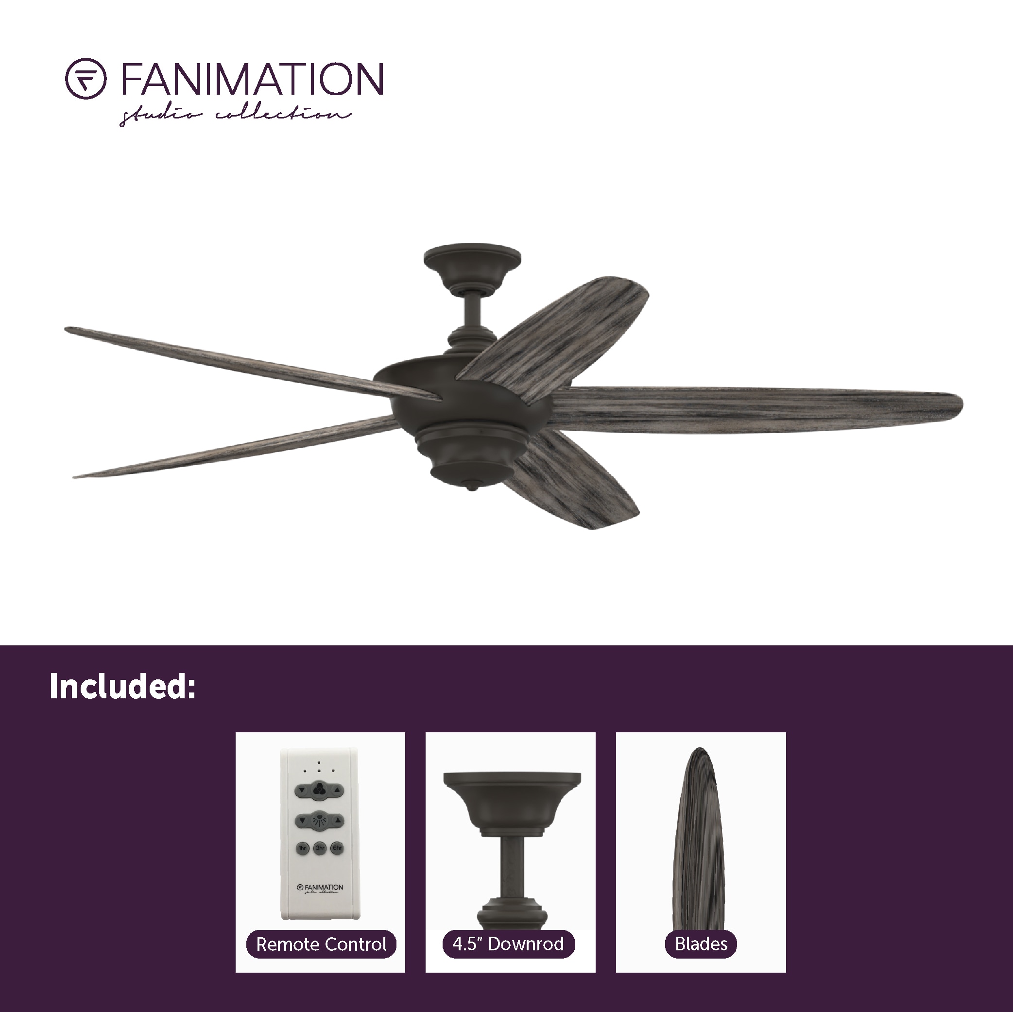 Fanimation Studio Collection LP8300LGR Ceiling-Fans - View #7