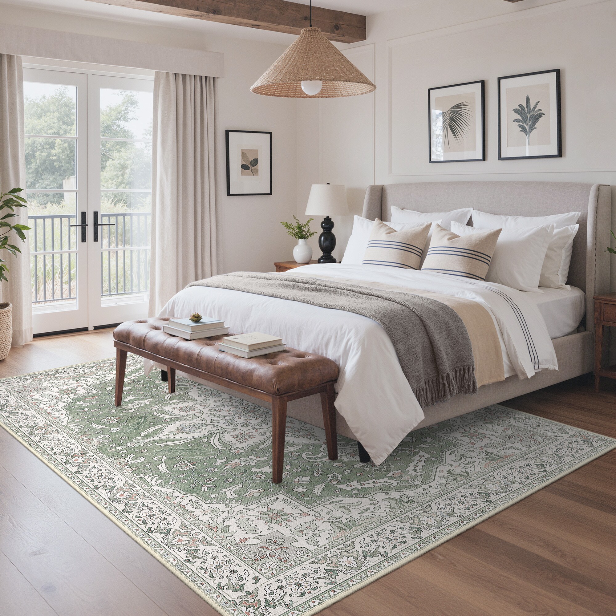BAVNI ARP014-GREEN-5X7 rugs - View #6