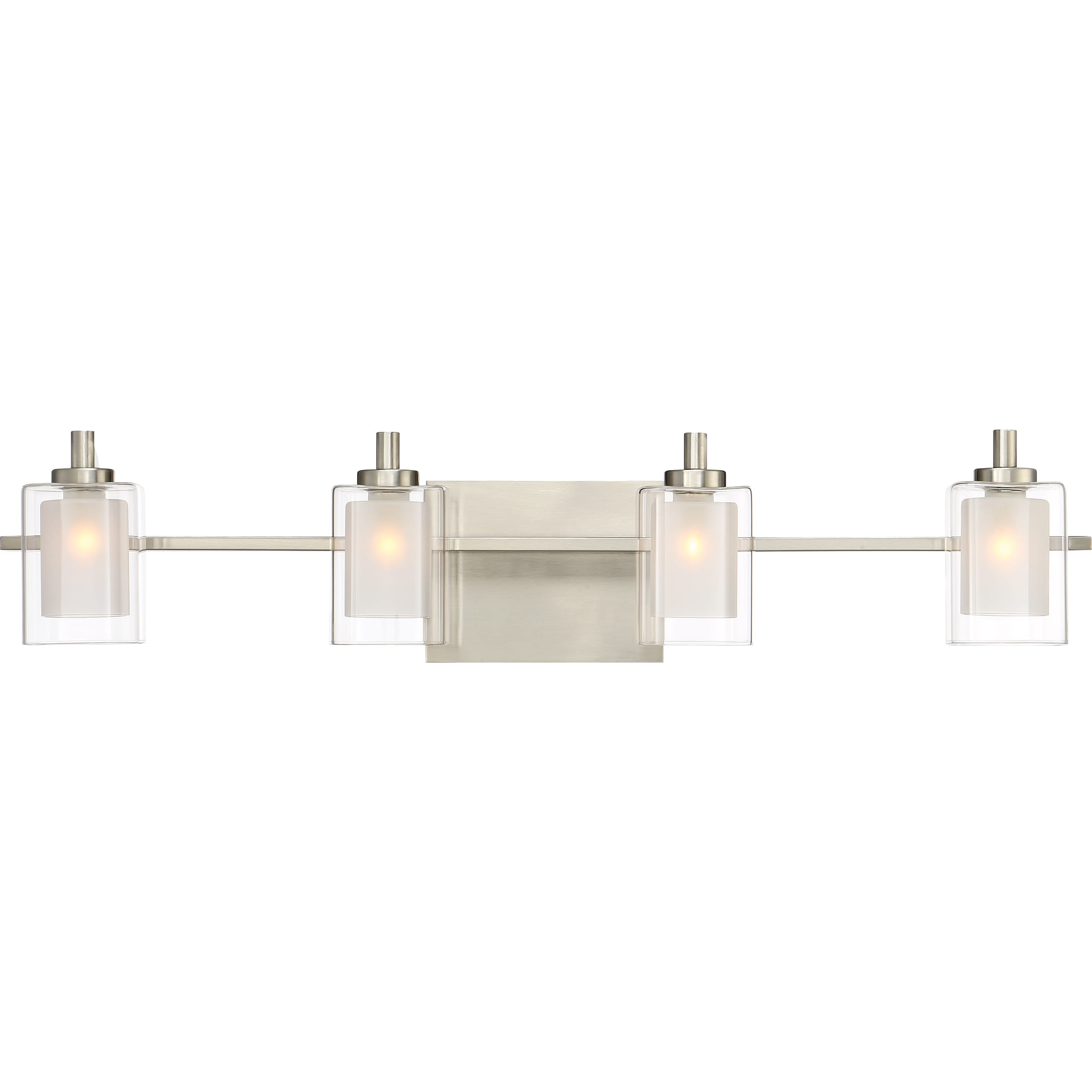 Quoizel KLT8604BNLED Kolt 29-in 4-Light Brushed Nickel LED Transitional Vanity Light