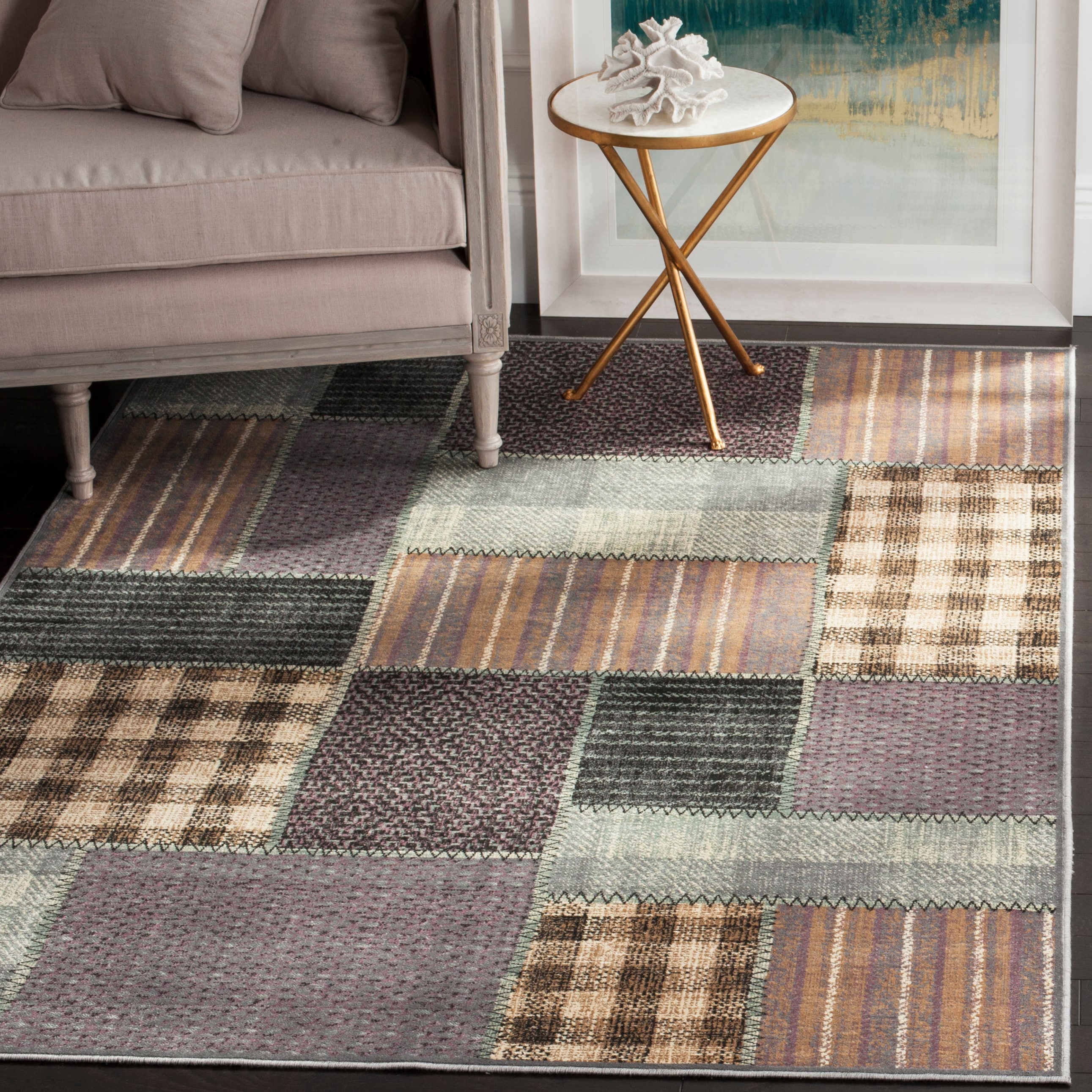 Vintage 107-2110 Light Blue 5 X 8 Rectangular Area Rug