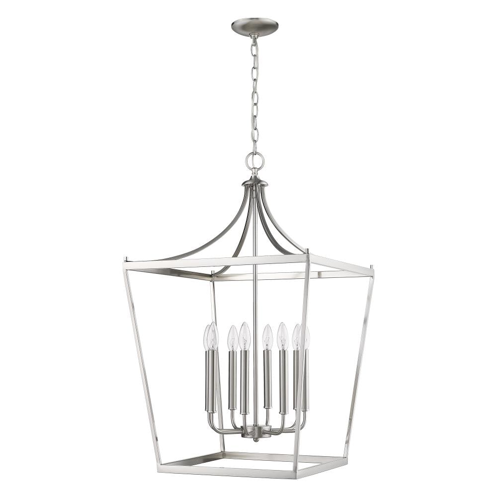 Acclaim Lighting IN11135SN Kennedy 8 -Light Satin Nickel Transitional Square Hanging Pendant light