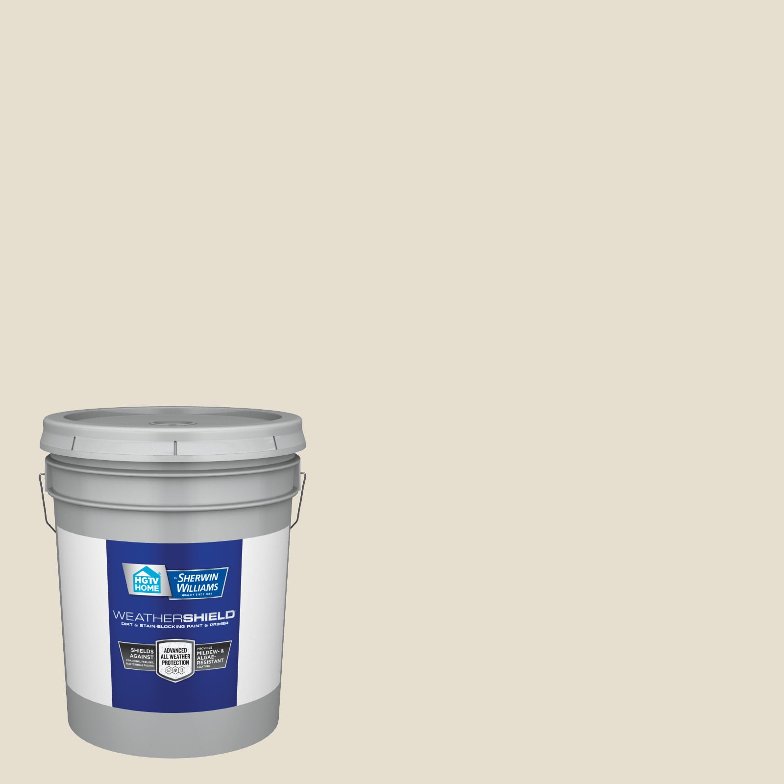 HGTV HOME by Sherwin-Williams 3003-10C-636327 Weathershield Semi-gloss Cream In My Coffee 3003-10C Latex Exterior Paint + Primer ( 5-gallon )