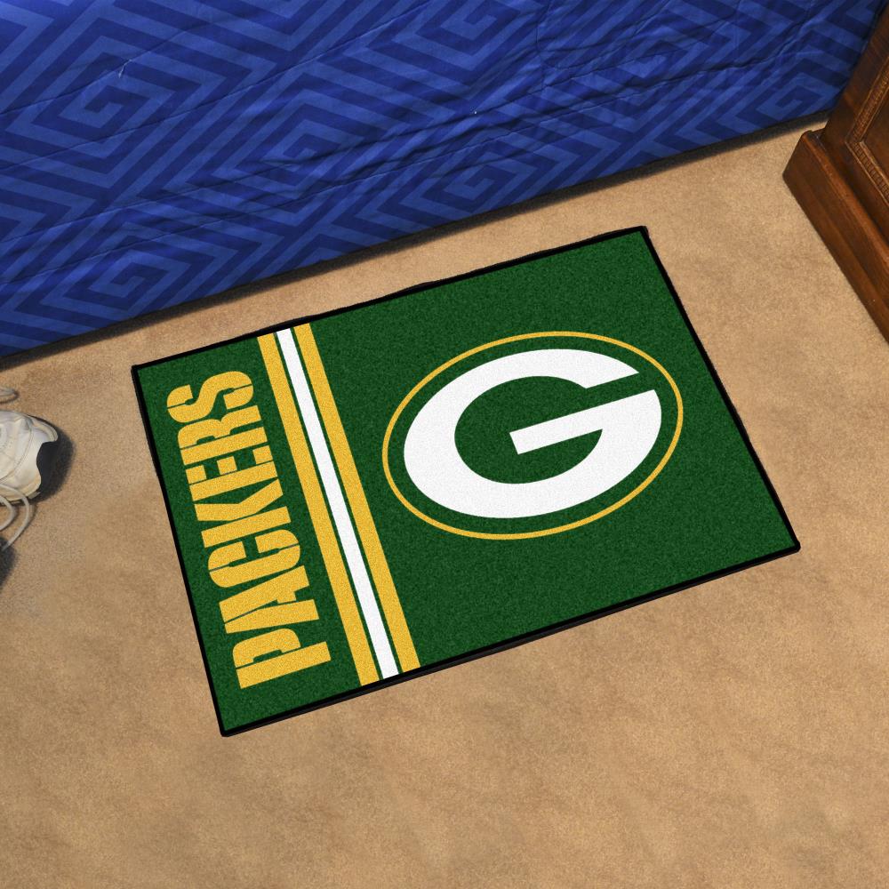 Green Bay Packers Area Rug Non-Slip Floor Mat Carpet Bedside Rug Front Door  Mat