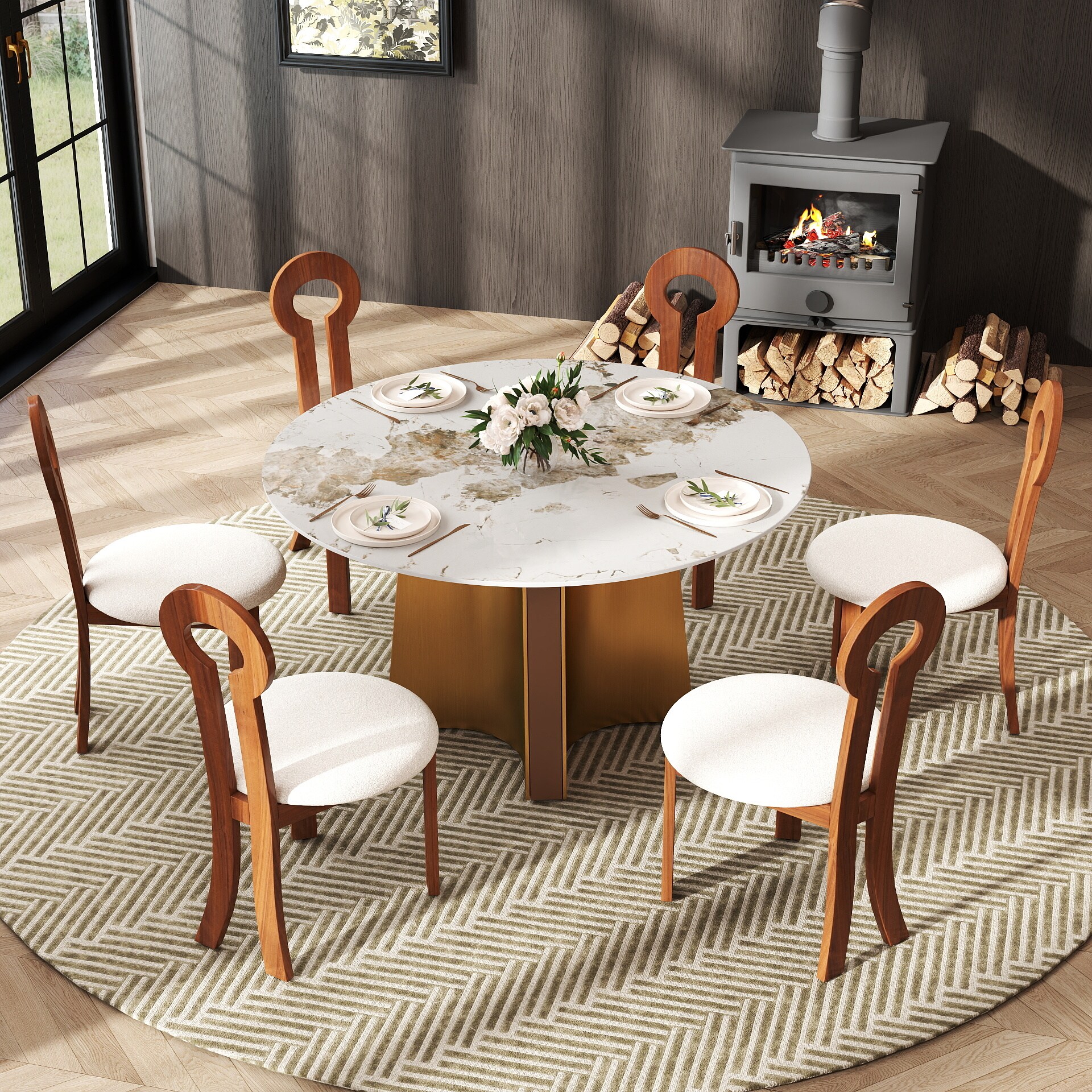 BuotiqHom DH-B-135P-1G Dining-Tables - View #4