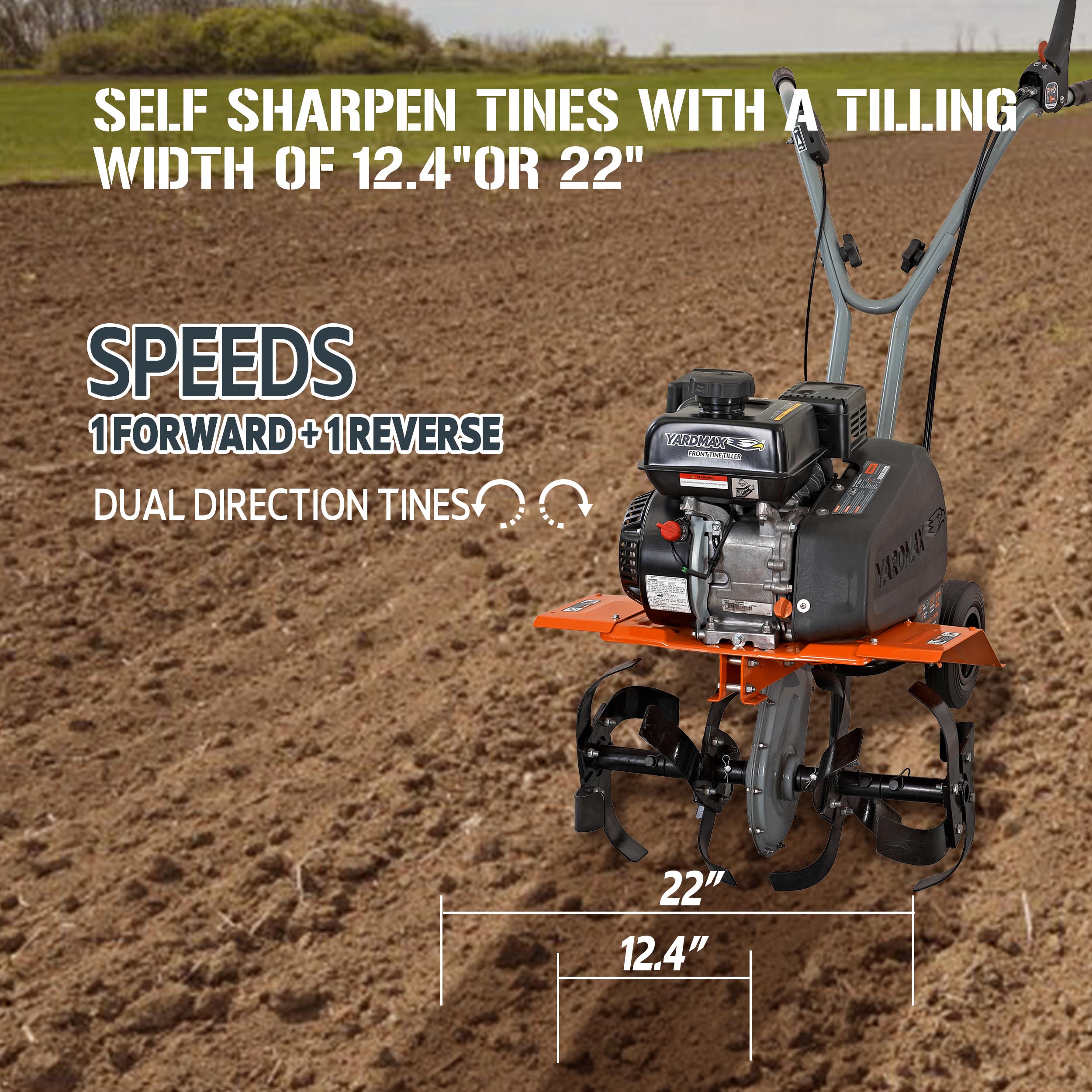 YARDMAX YT5565 tillers - View #10