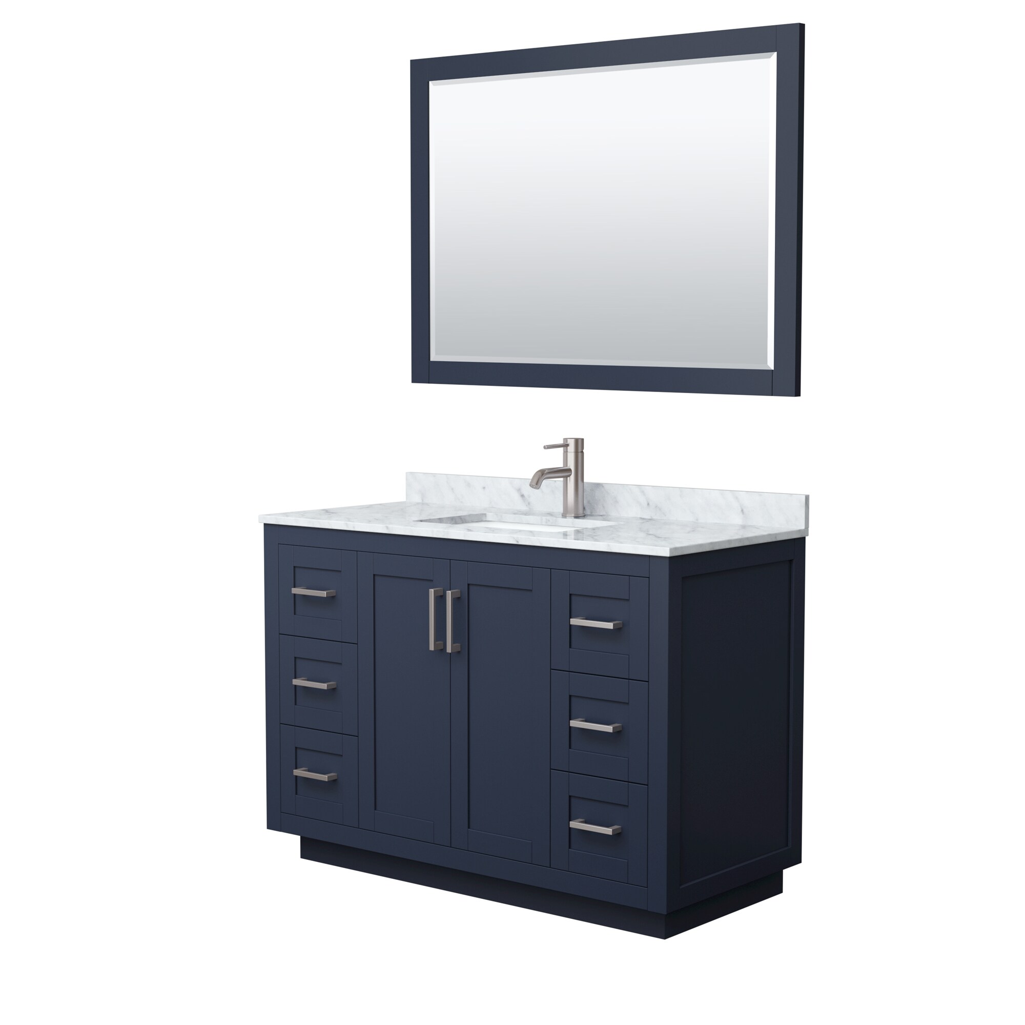 Wyndham Collection WCF292948SBNCMUNSM46 Bath-Vanity-Combo - View #2