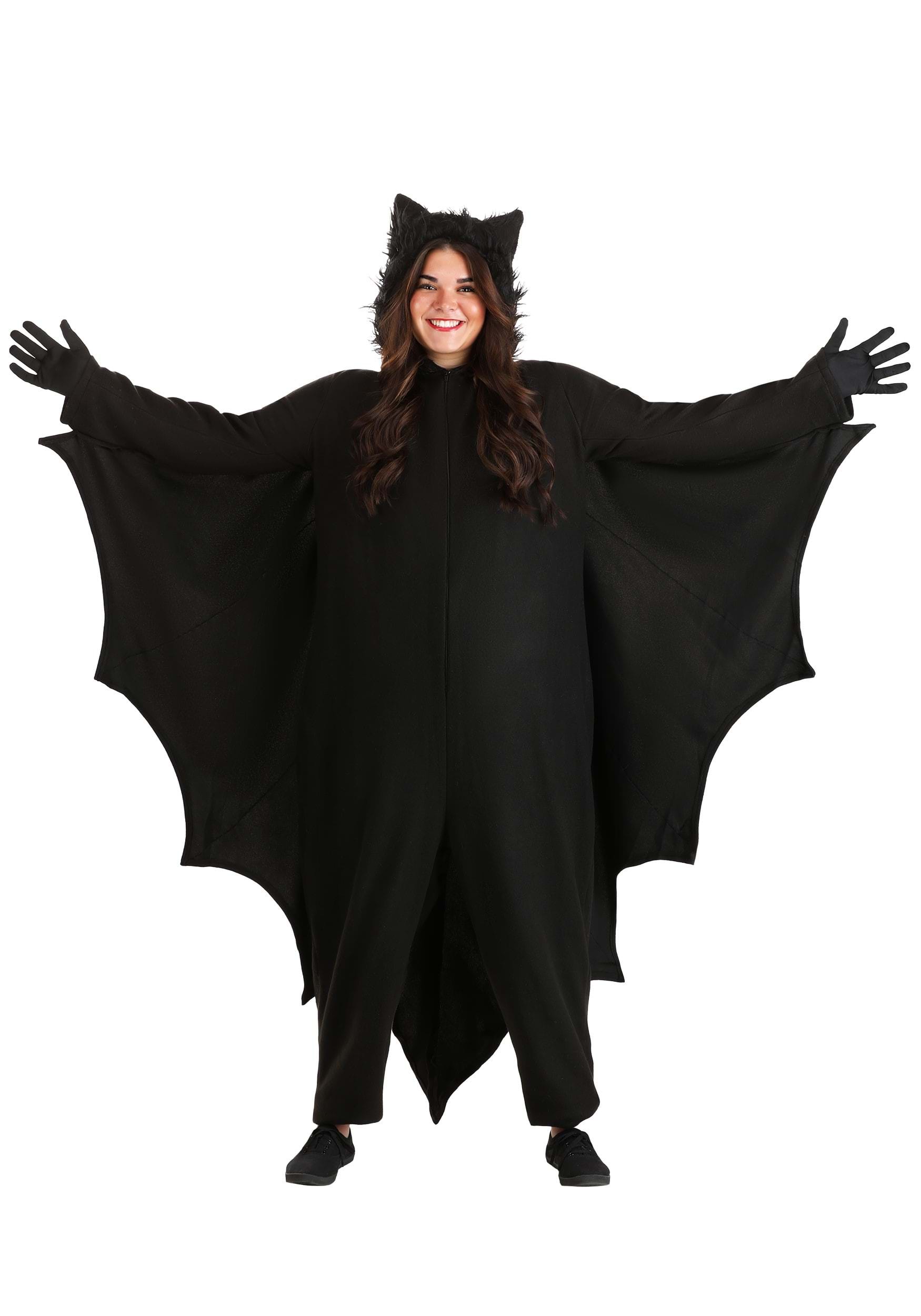 HalloweenCostumes.com FUN6091PL-3X FUN Costumes Adult Plus Size Fleece Bat Costume Animal Costumes 3X