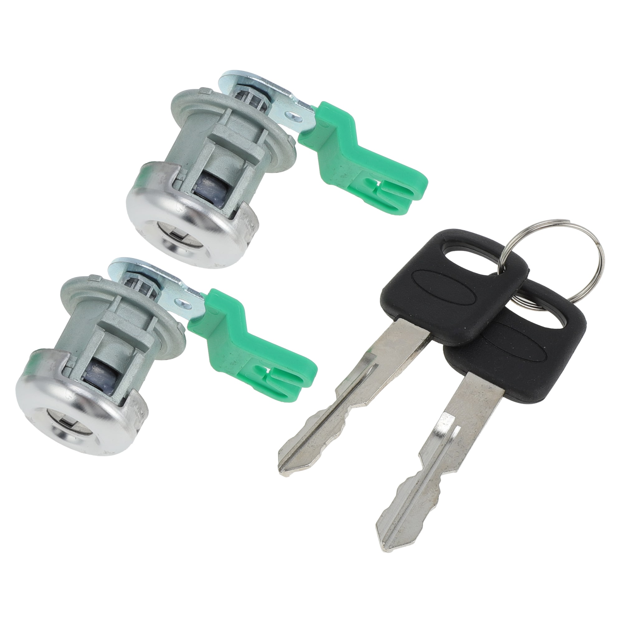 Unique Bargains 1 Pair Door Lock Cylinder Set w/ 2 Keys for Ford F150 F250 F350 F450 Explorer Expedition for Ranger E150 E250 E350 for Lincoln Front Left Right Door Lock Tumbler NO. 7C3Z1521990A