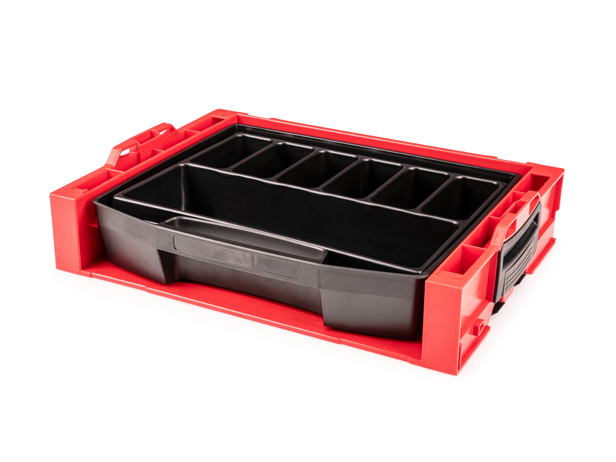TEKTON L-Boxx 17.5-Inches W x 4-Inches H x 13.5-Inches D Red Plastic Tool Box #OLB94012