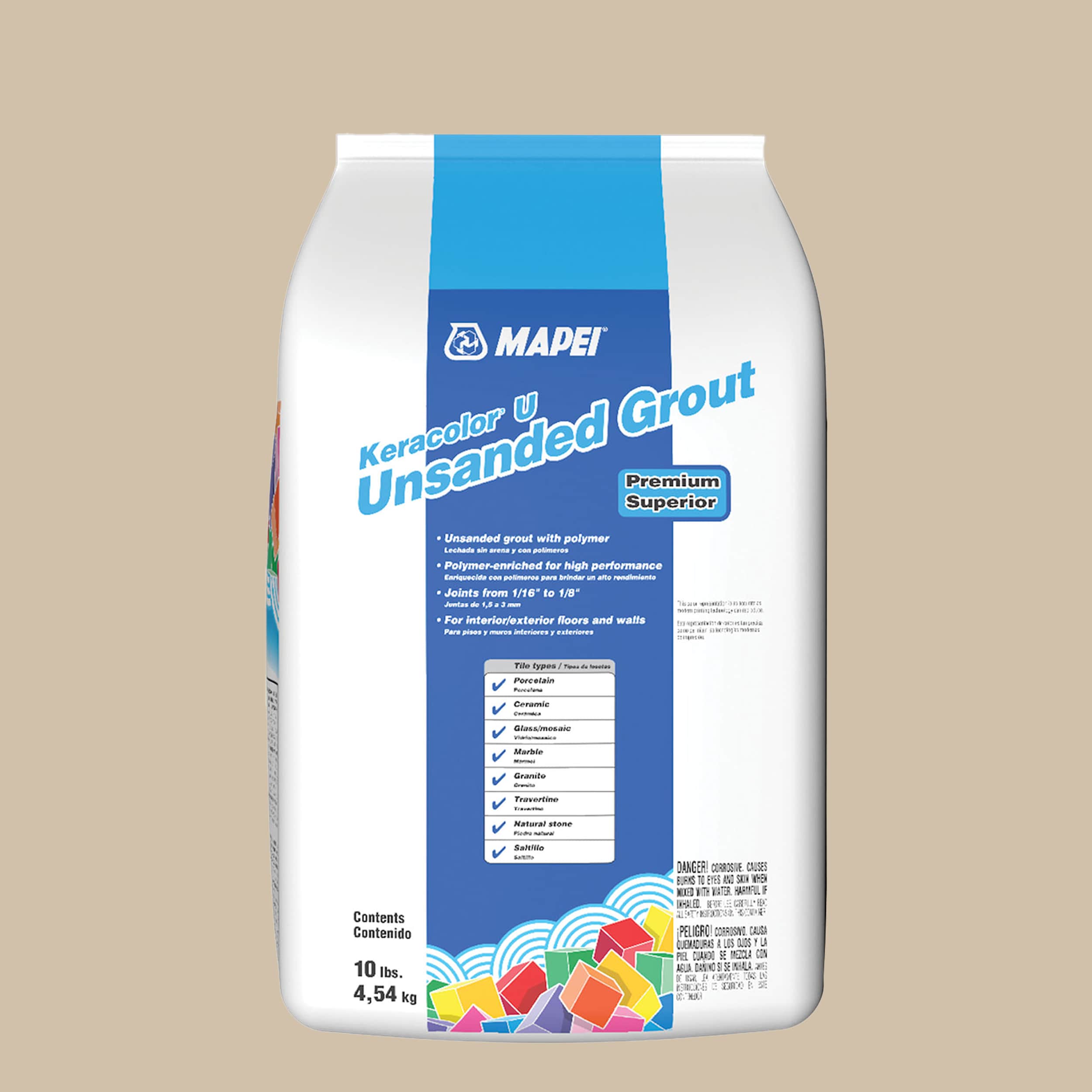 MAPEI 5UH501505 Keracolor Bone #5015 Unsanded Grout (10-lb)